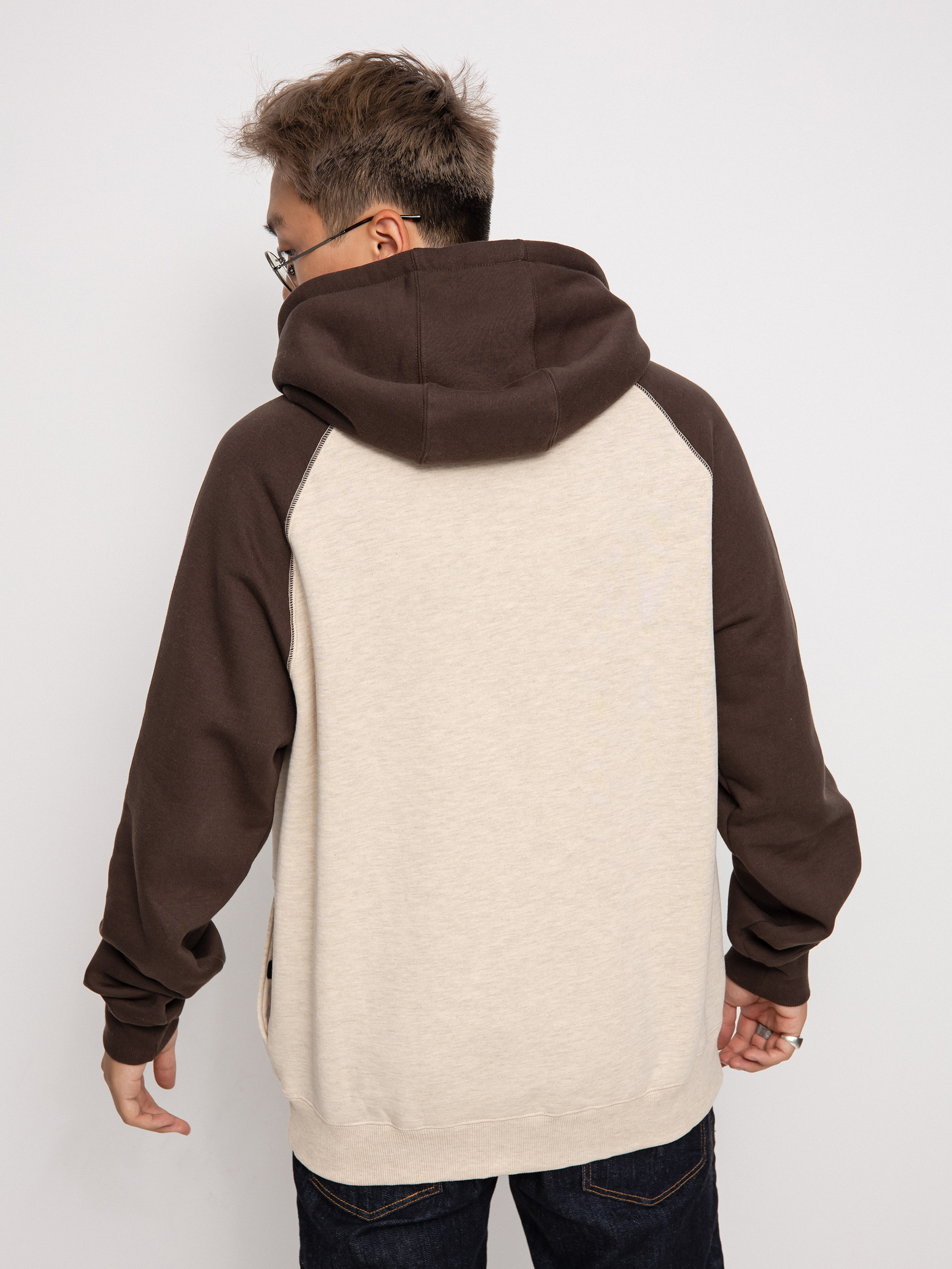 Bluza z kapturem Volcom Homak HD (whitecap grey)