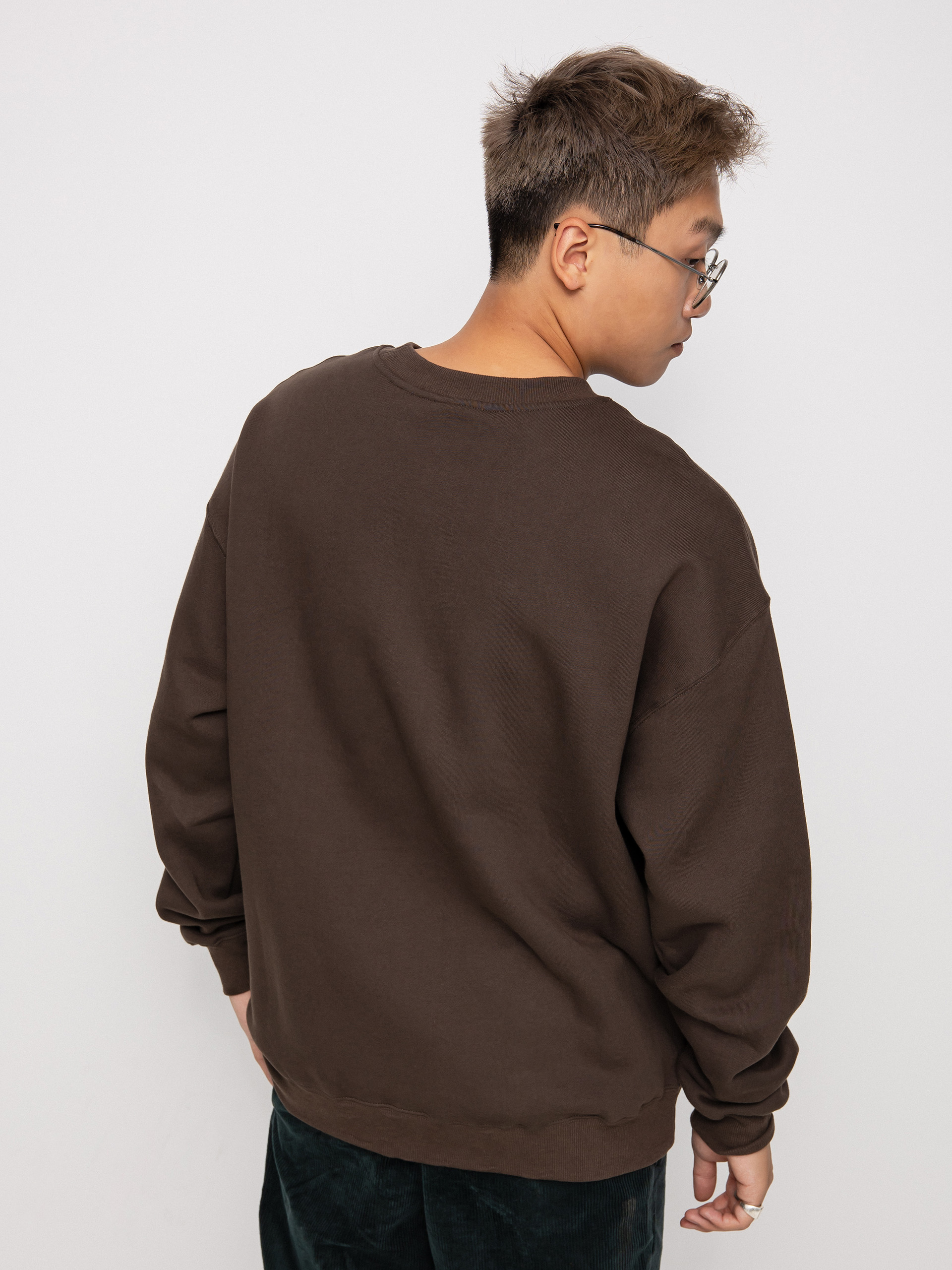 Bluza Volcom Fa Bob Mollema Crew (dark brown)