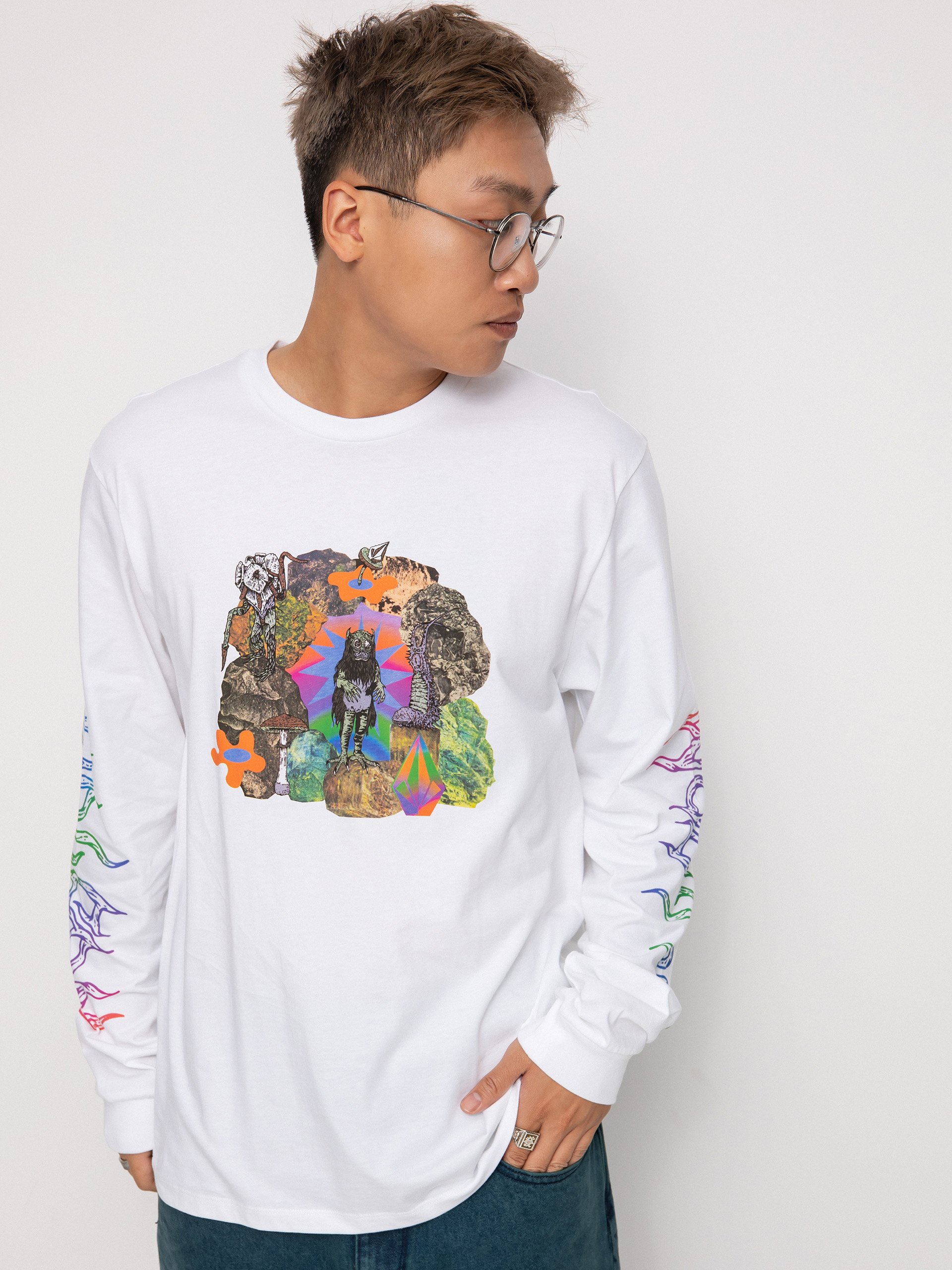 Longsleeve Volcom Fa Chrissie Abbott x French (white)