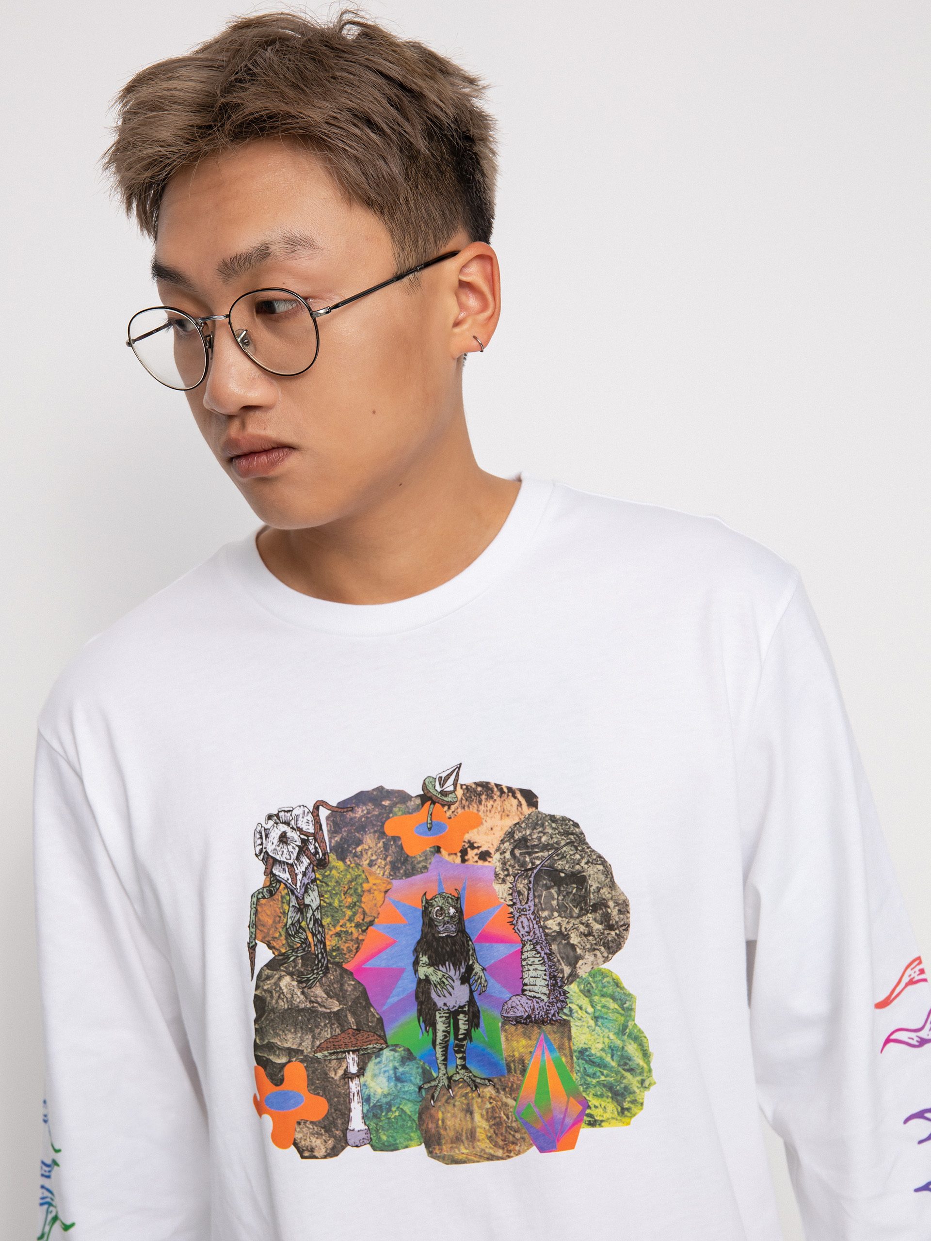 Longsleeve Volcom Fa Chrissie Abbott x French (white)