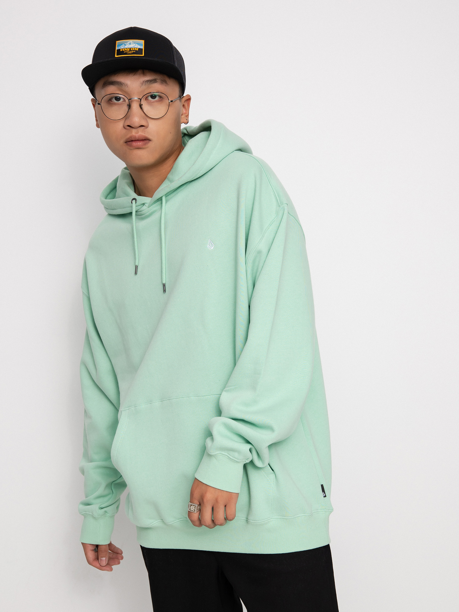 Bluza z kapturem Volcom Single Stone HD (lichen green)