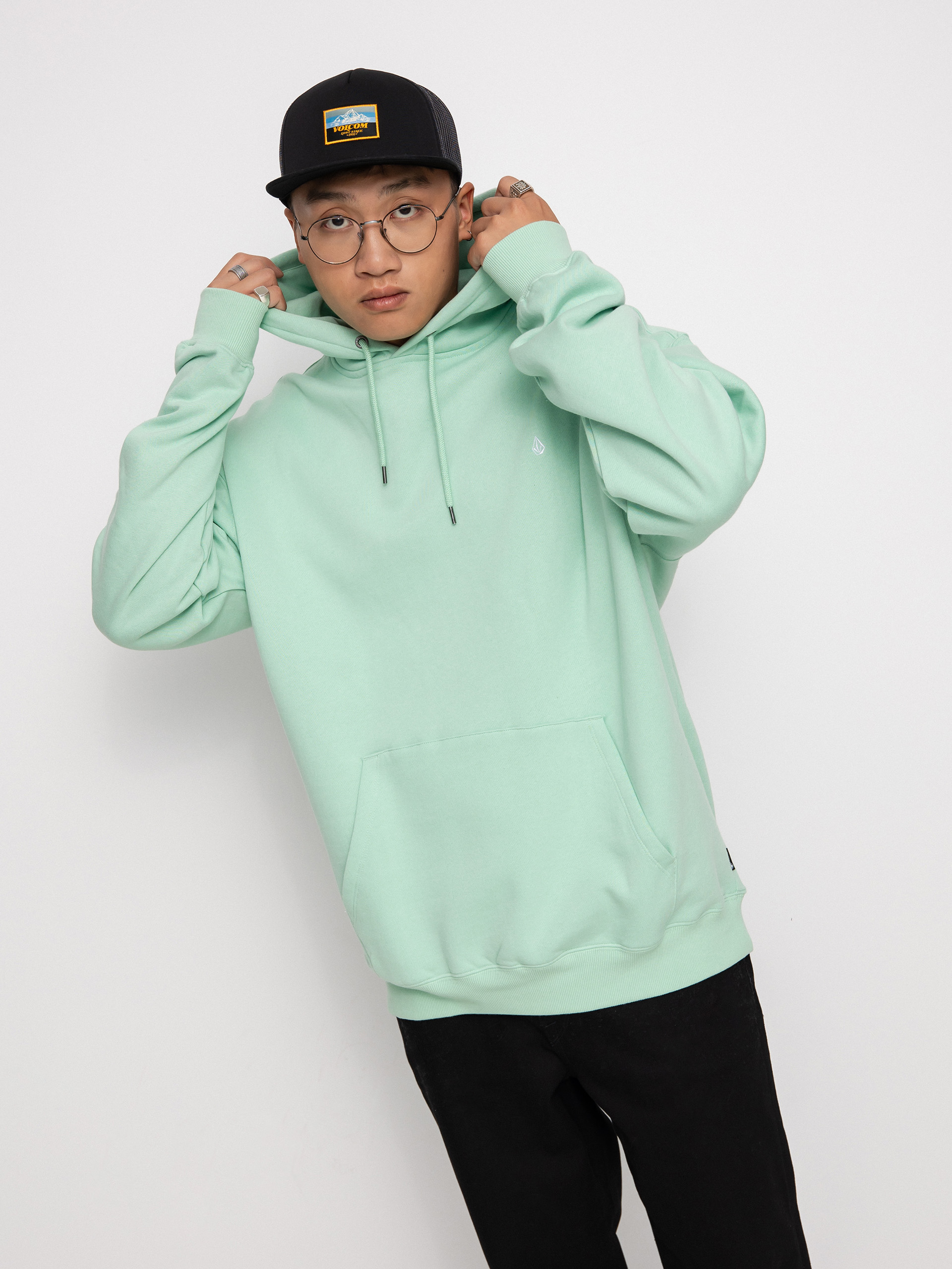 Bluza z kapturem Volcom Single Stone HD (lichen green)