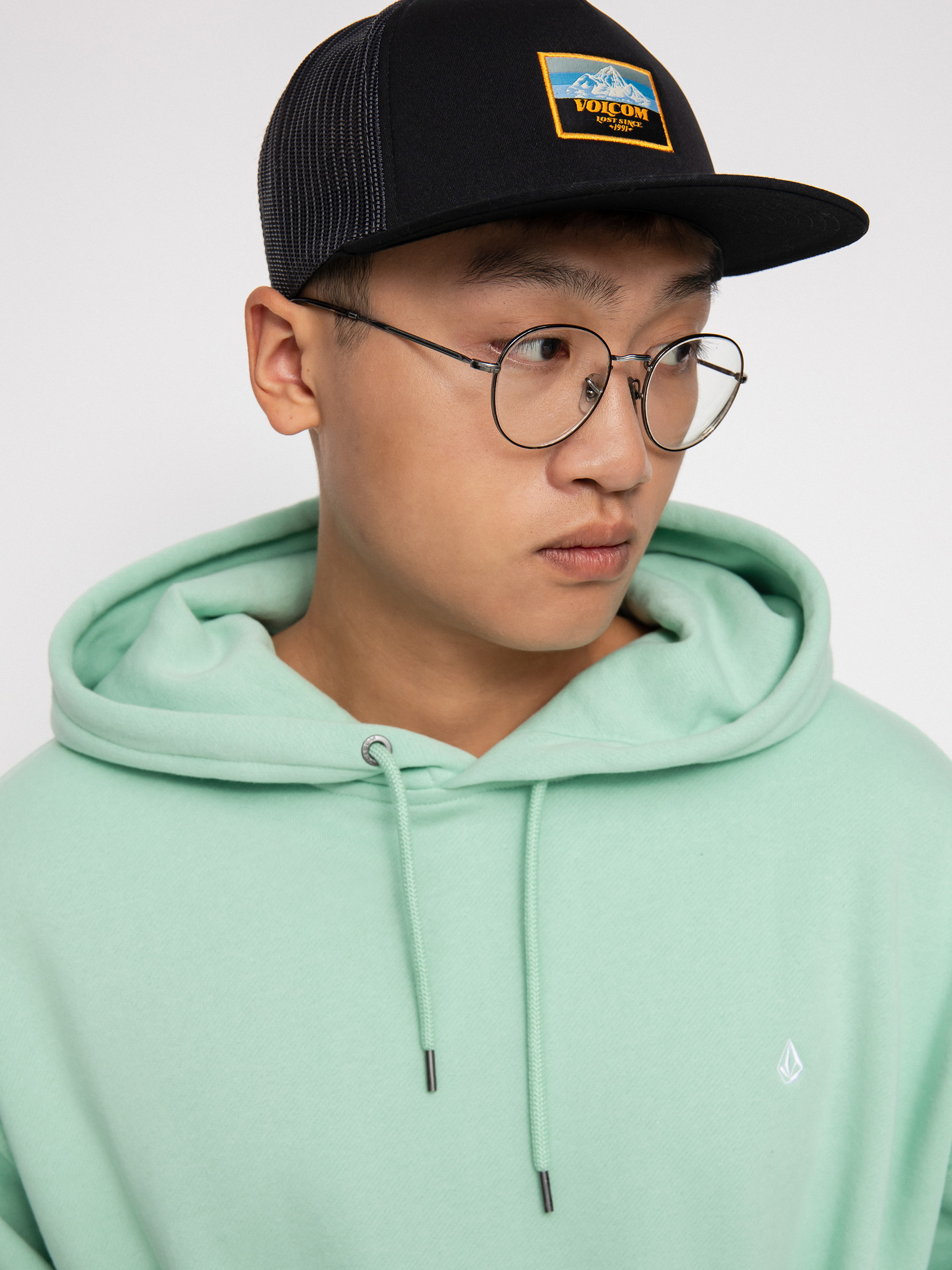 Bluza z kapturem Volcom Single Stone HD (lichen green)