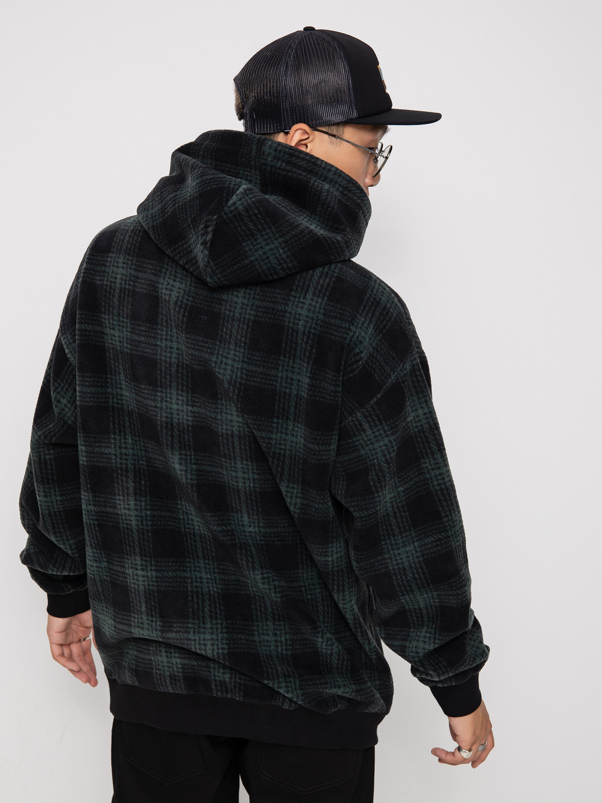 Bluza z kapturem Volcom Throw Exceptions HD (cedar green)