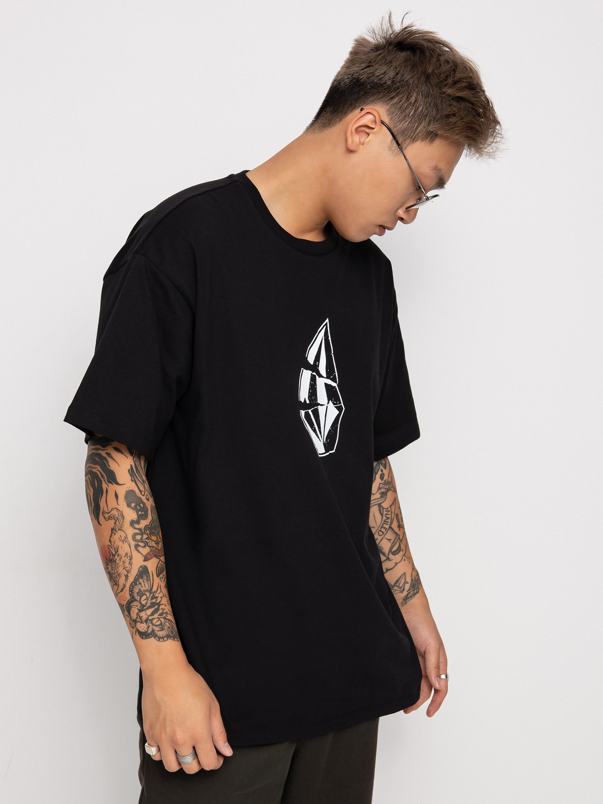 T-shirt Volcom Scratched Stone Lse (black)