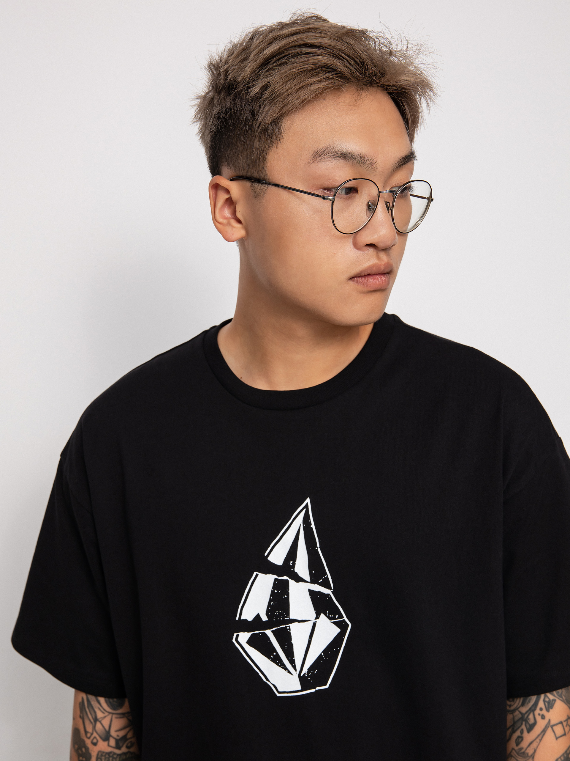 T-shirt Volcom Scratched Stone Lse (black)