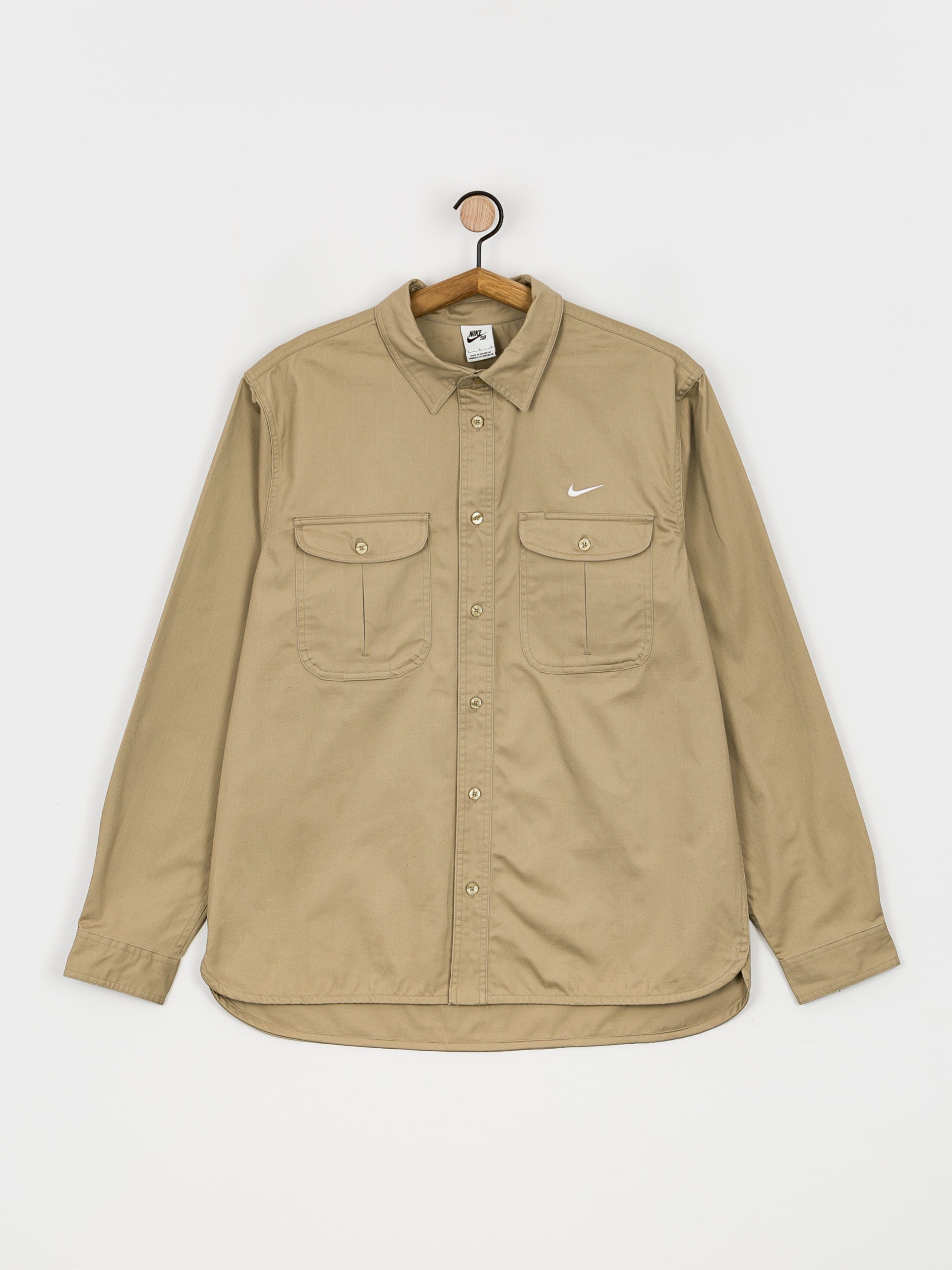 Koszula Nike SB Tanglin Ls Wvn Bttnup (khaki)