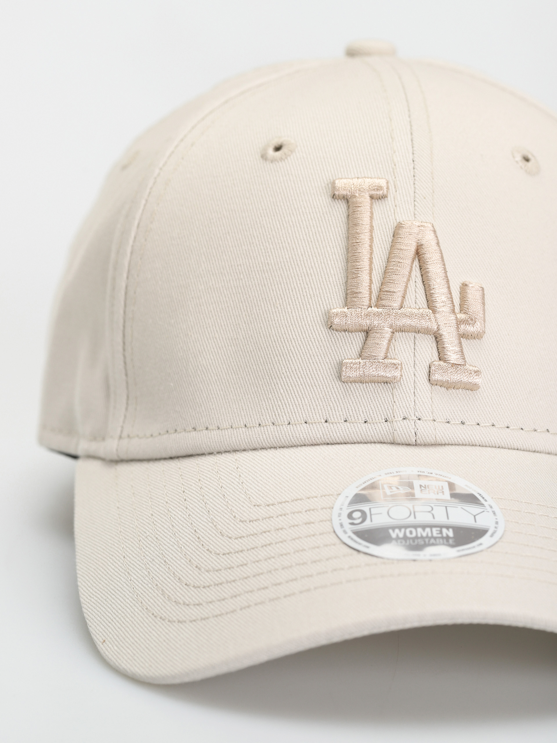 Czapka z daszkiem New Era League Essential 9Forty Los Angeles Dodgers Wmn (stone)