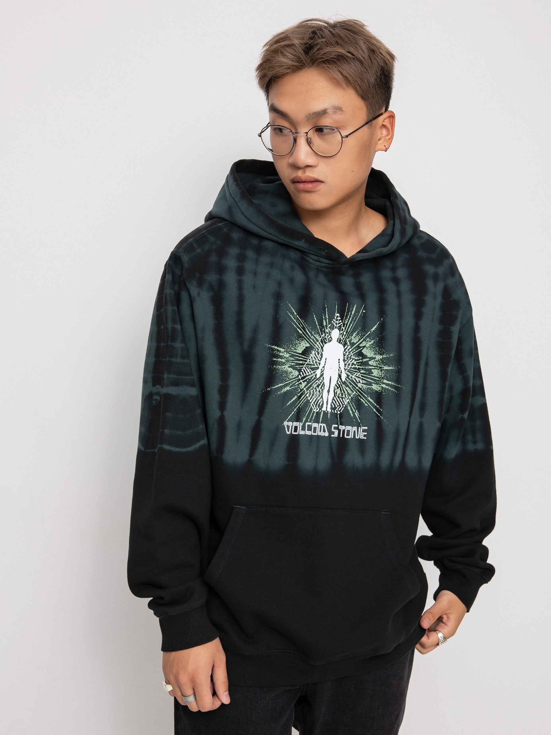 Bluza z kapturem Volcom Blew Out HD (cedar green)
