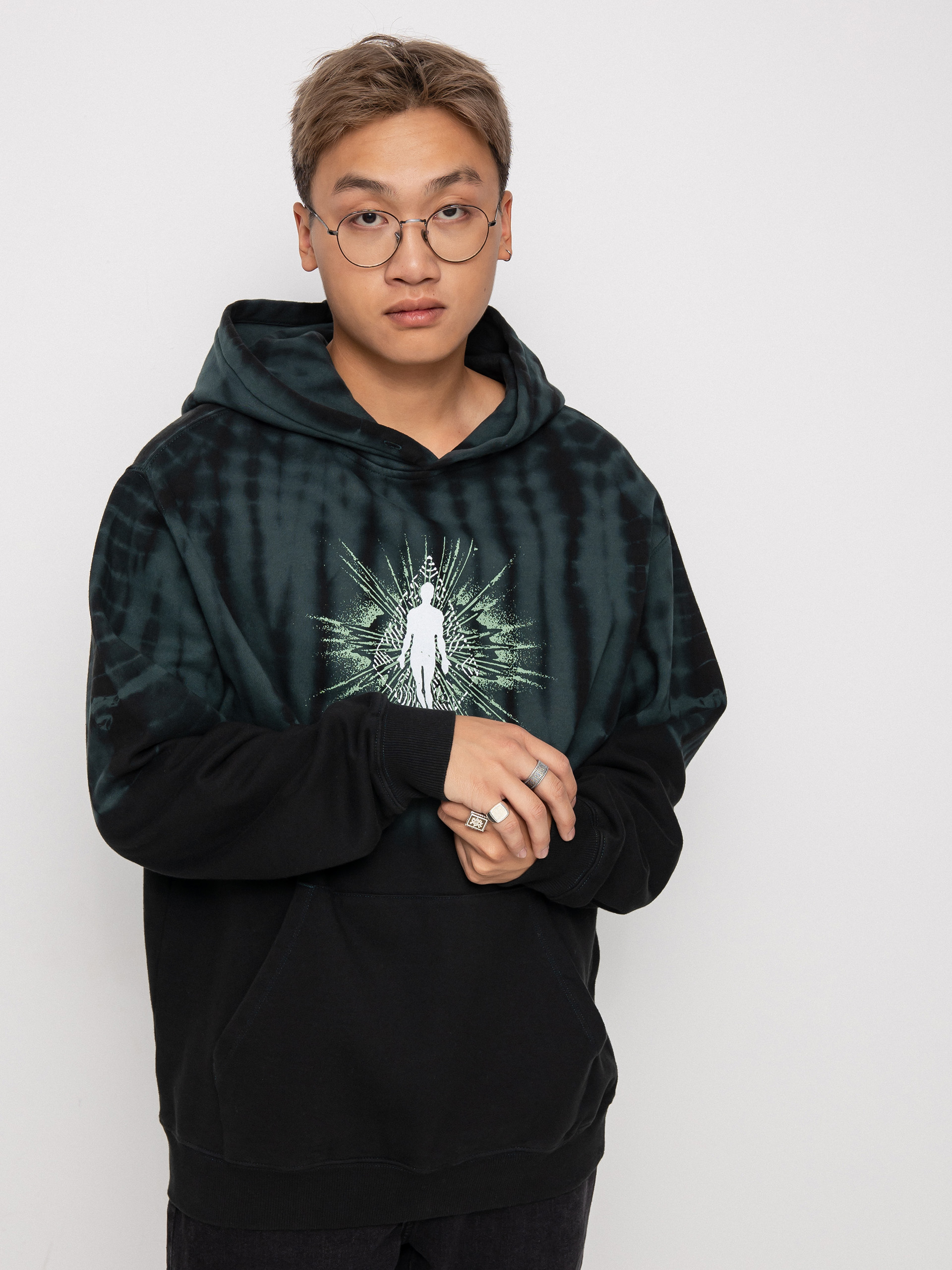 Bluza z kapturem Volcom Blew Out HD (cedar green)