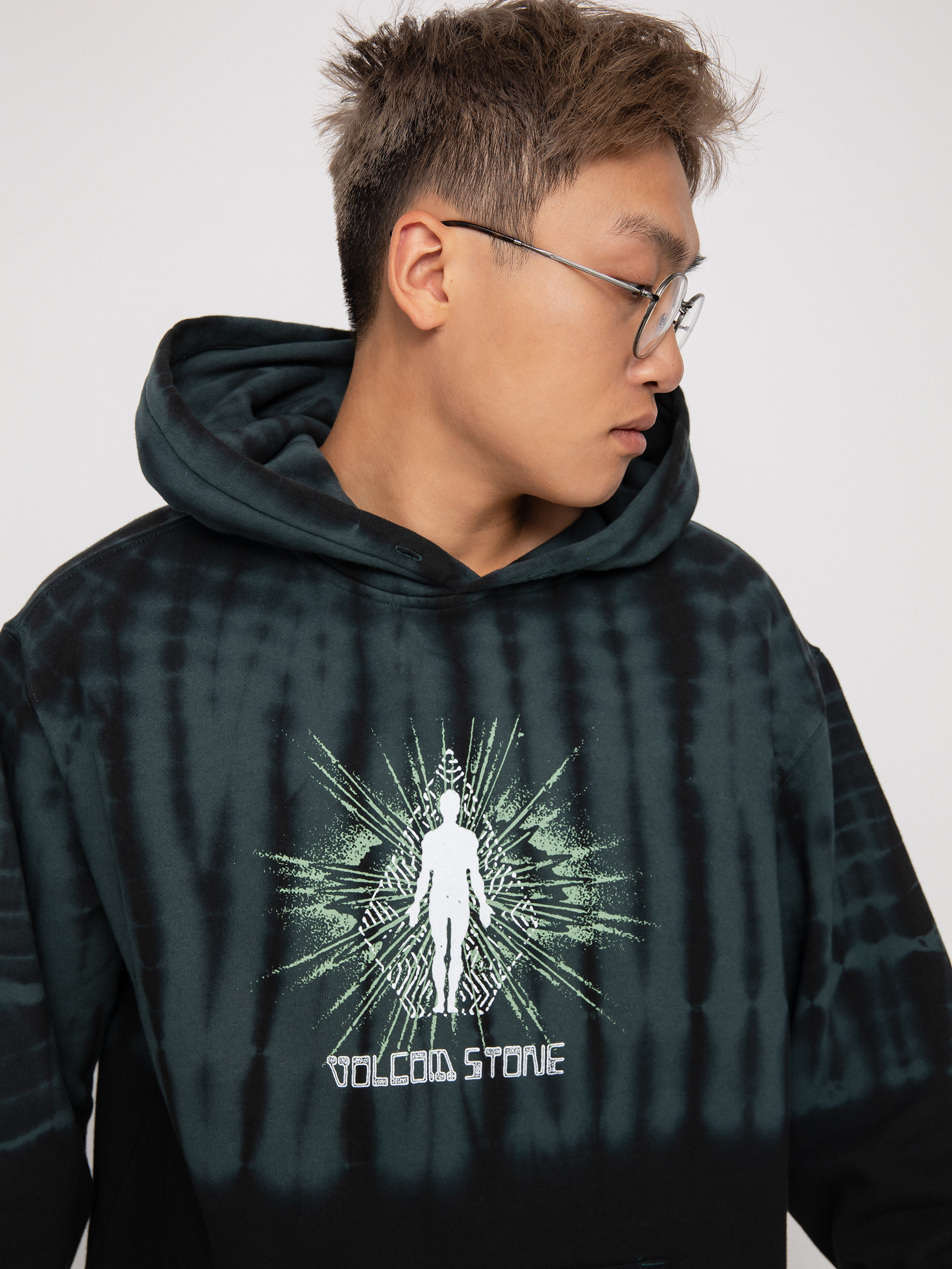 Bluza z kapturem Volcom Blew Out HD (cedar green)