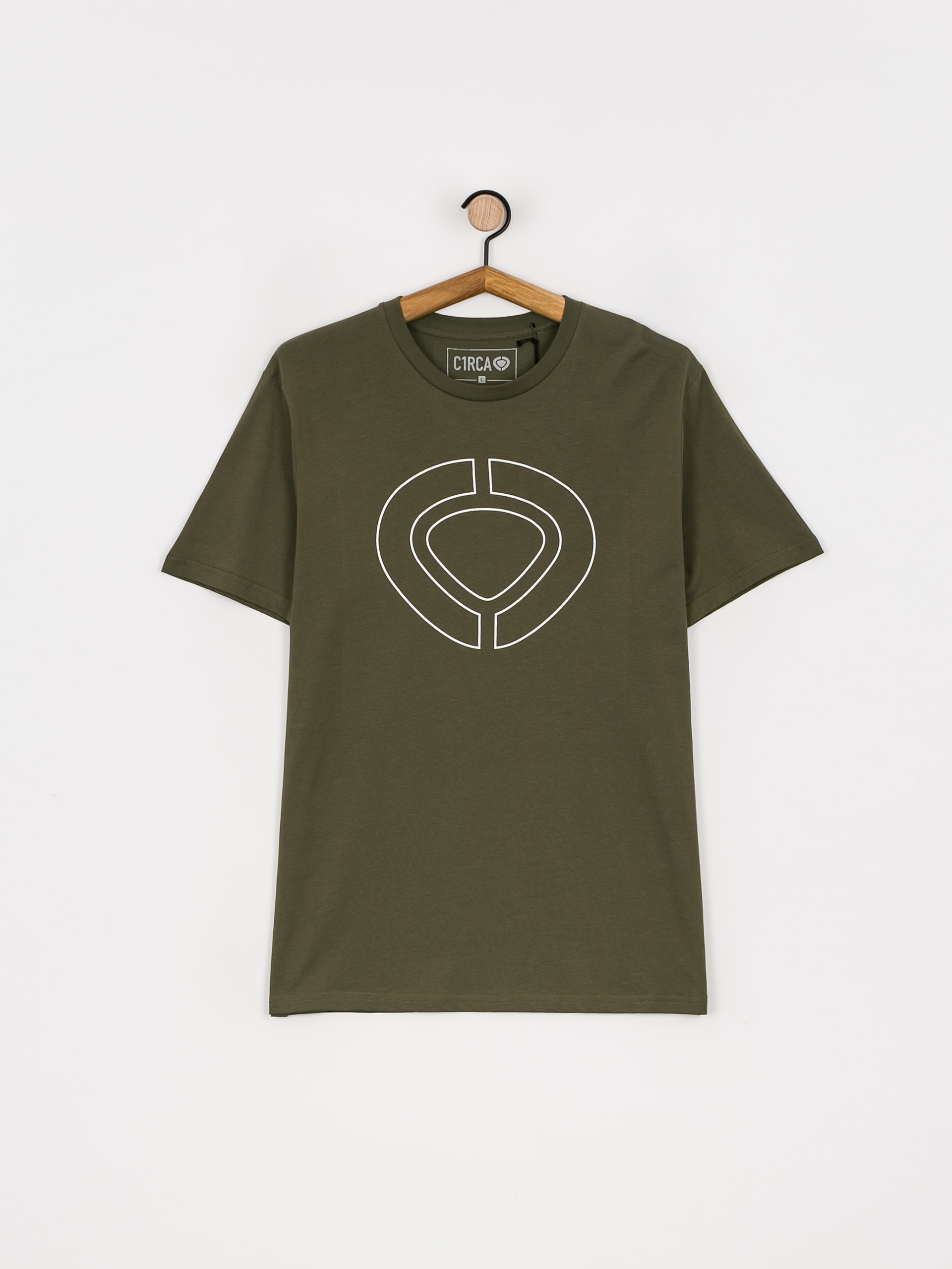 T-shirt Circa Icon Track (military green/white)
