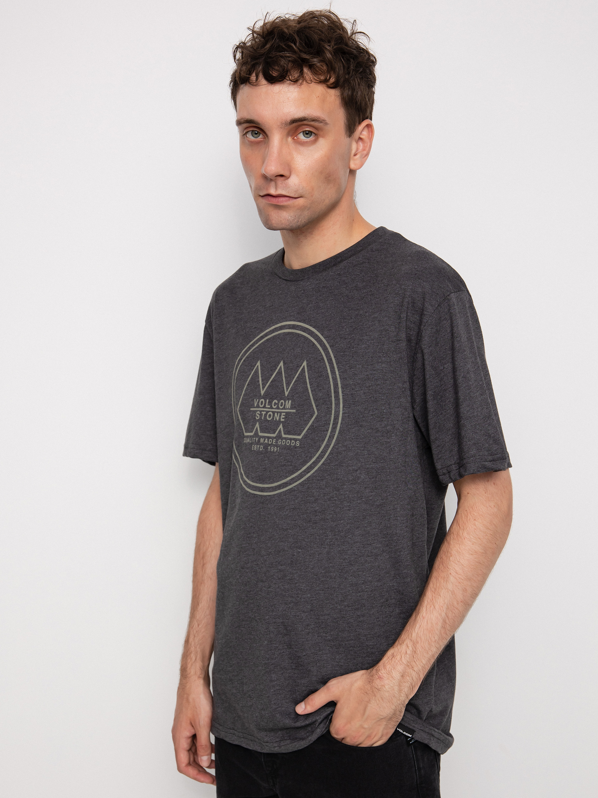 T-shirt Volcom Tri Stone (heather black)