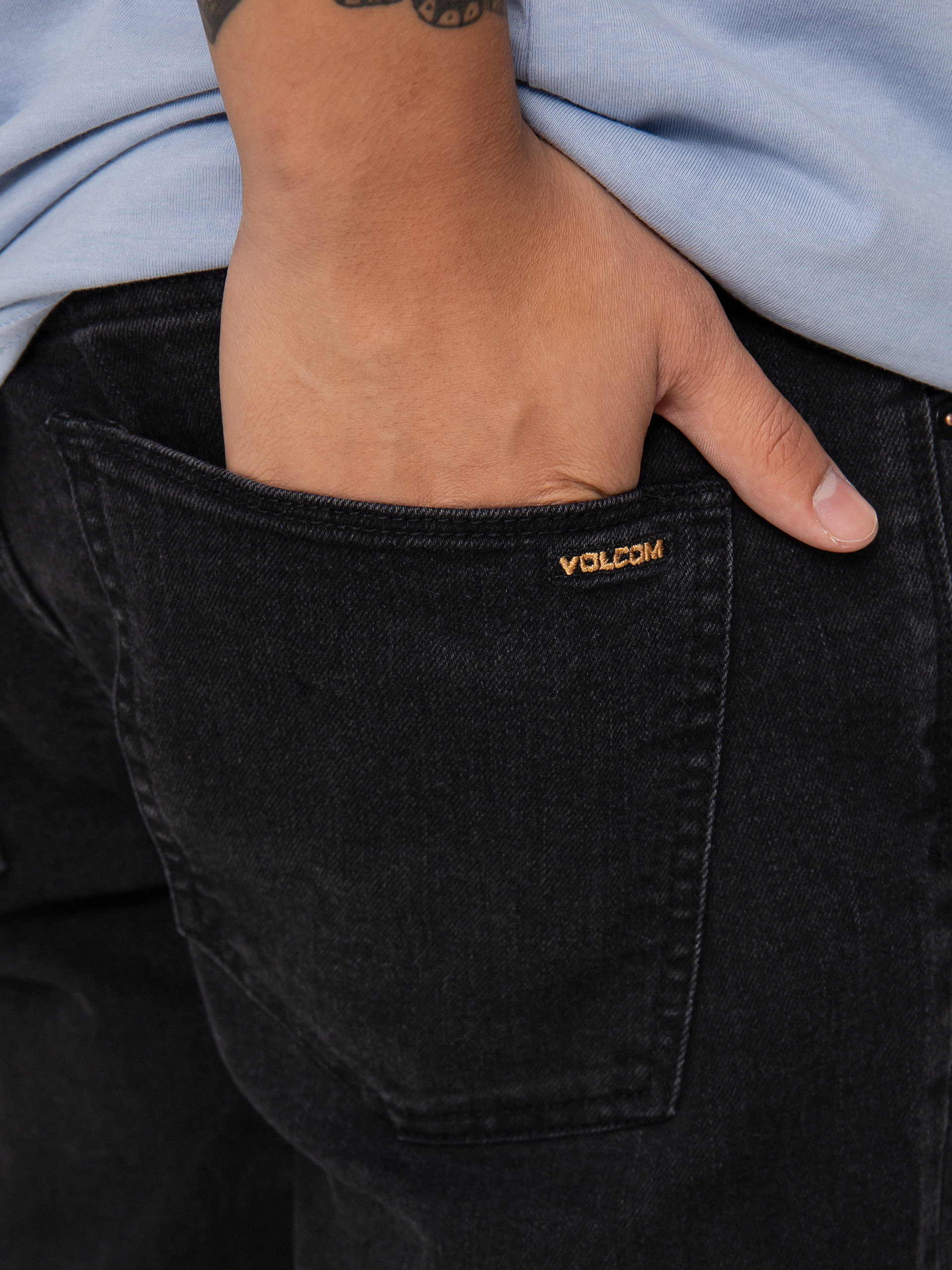 Spodnie Volcom Solver Denim (black out)