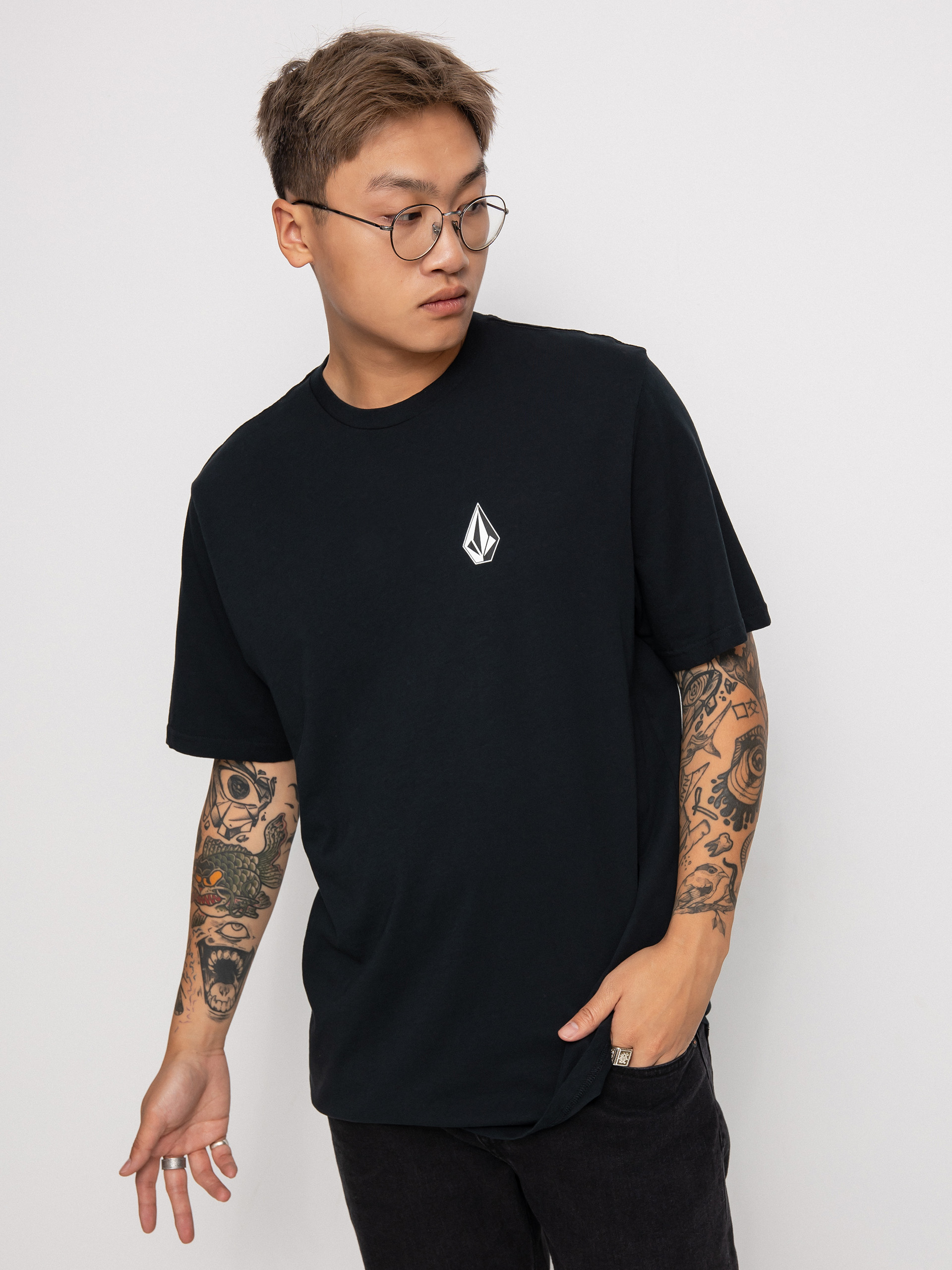 T-shirt Volcom Iconic Stone (black combo)