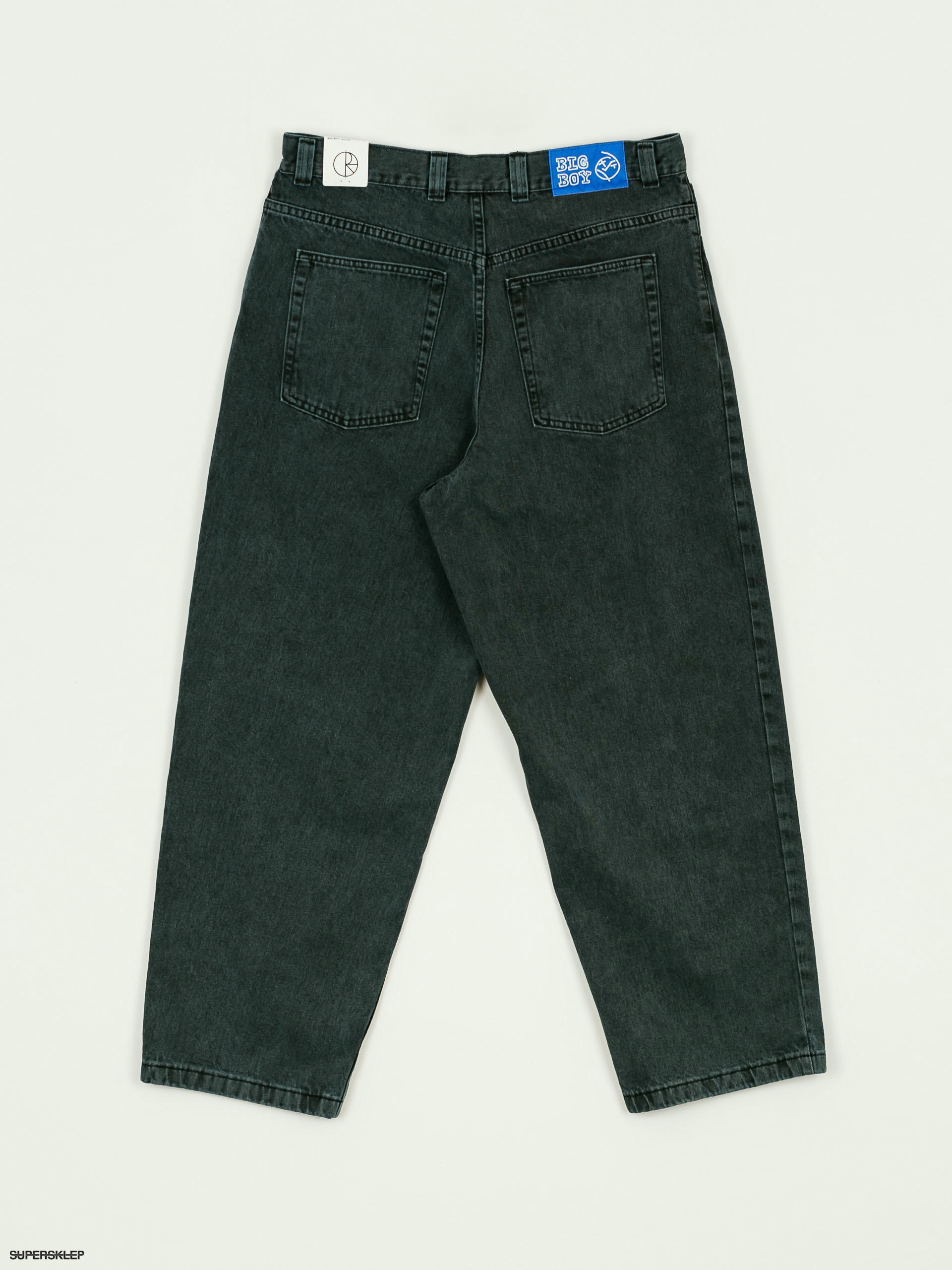 POLAR SKATE BIG BOY JEANS CYAN BLACK デニム | marlinspikeartist.com