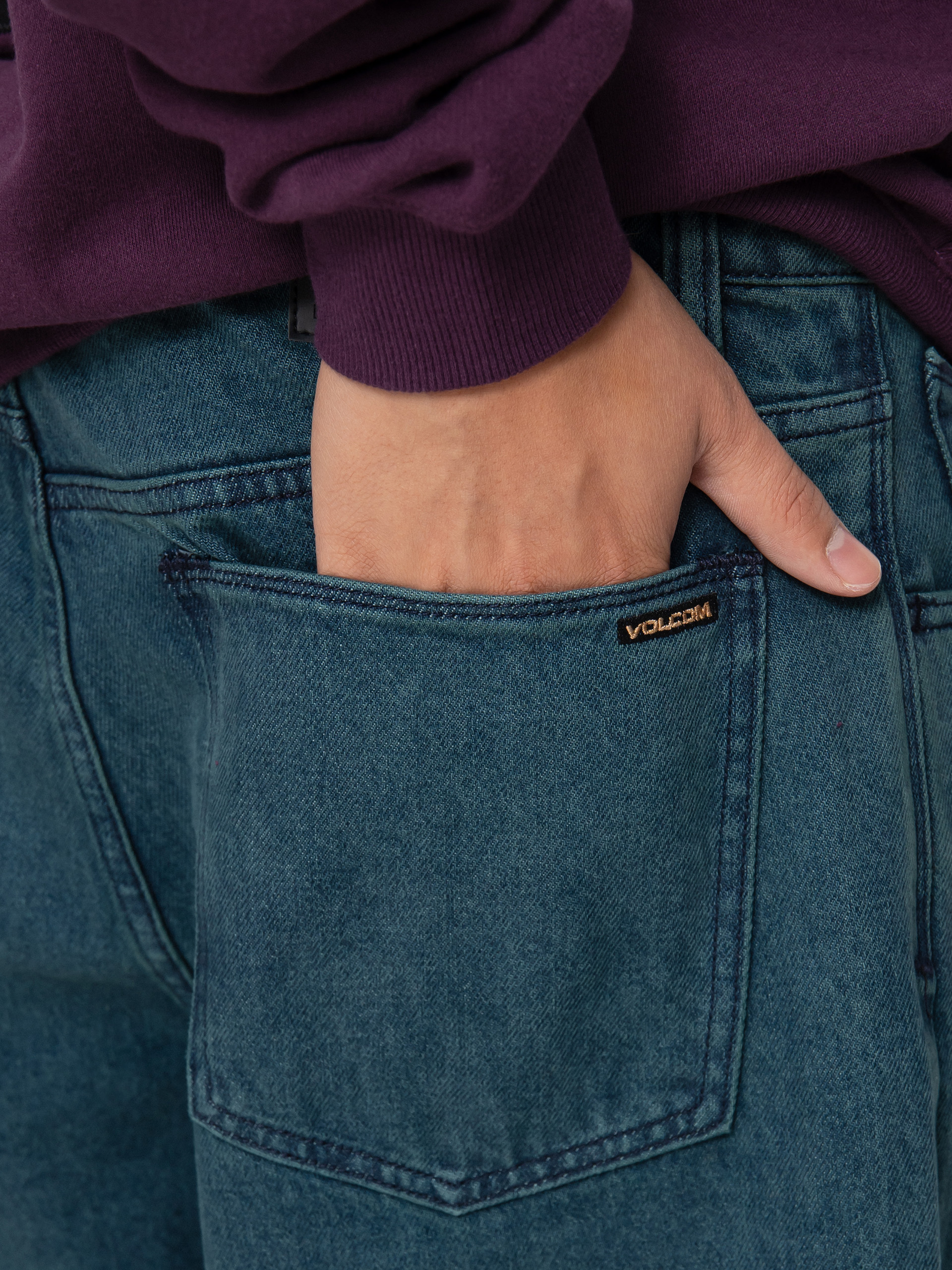 Spodnie Volcom Billow Denim (marina blue)