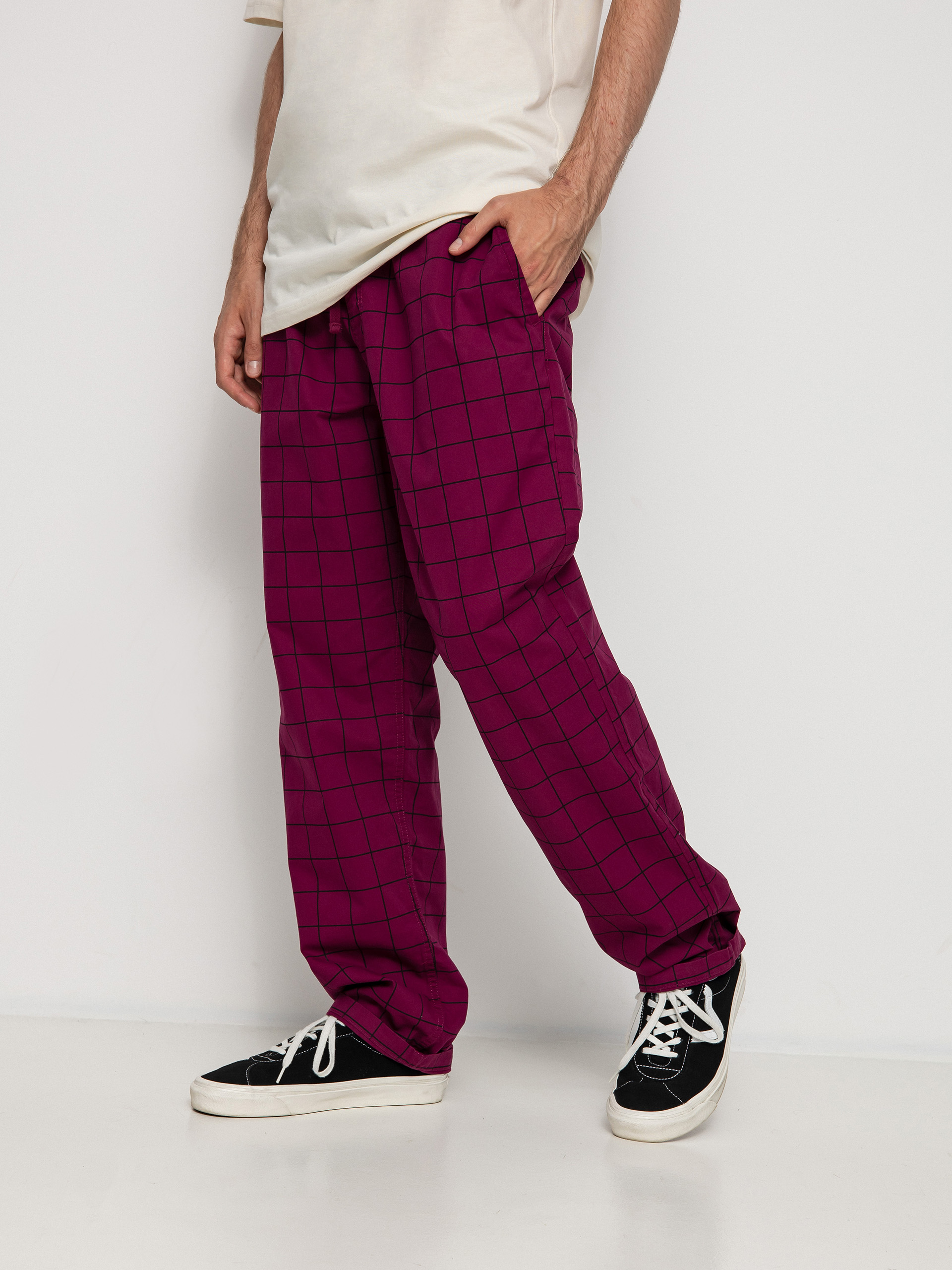 Spodnie Vans Range Louniwe Tapered Elastic Waist (purple potion)
