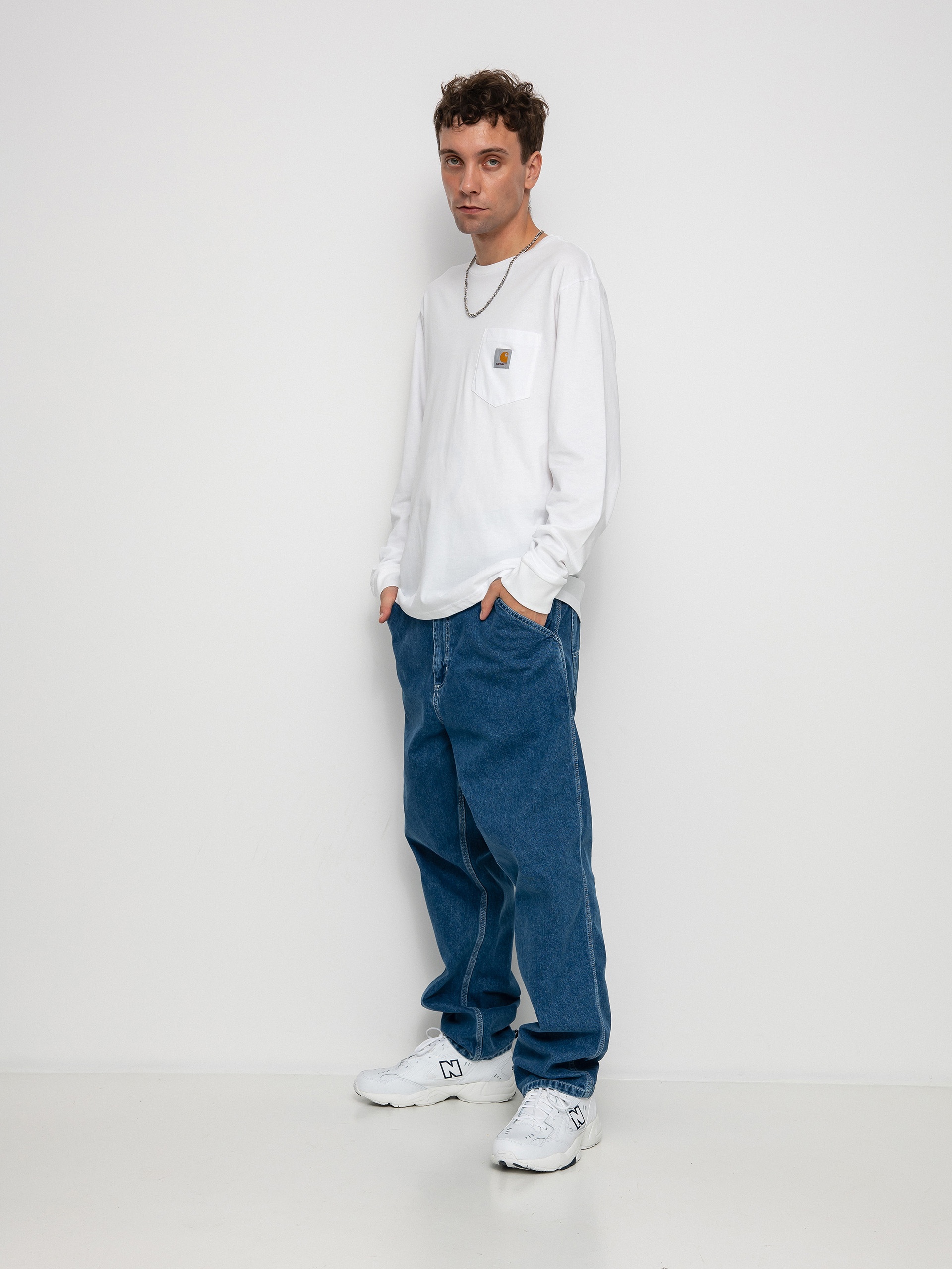 Longsleeve Carhartt WIP Pocket (white)