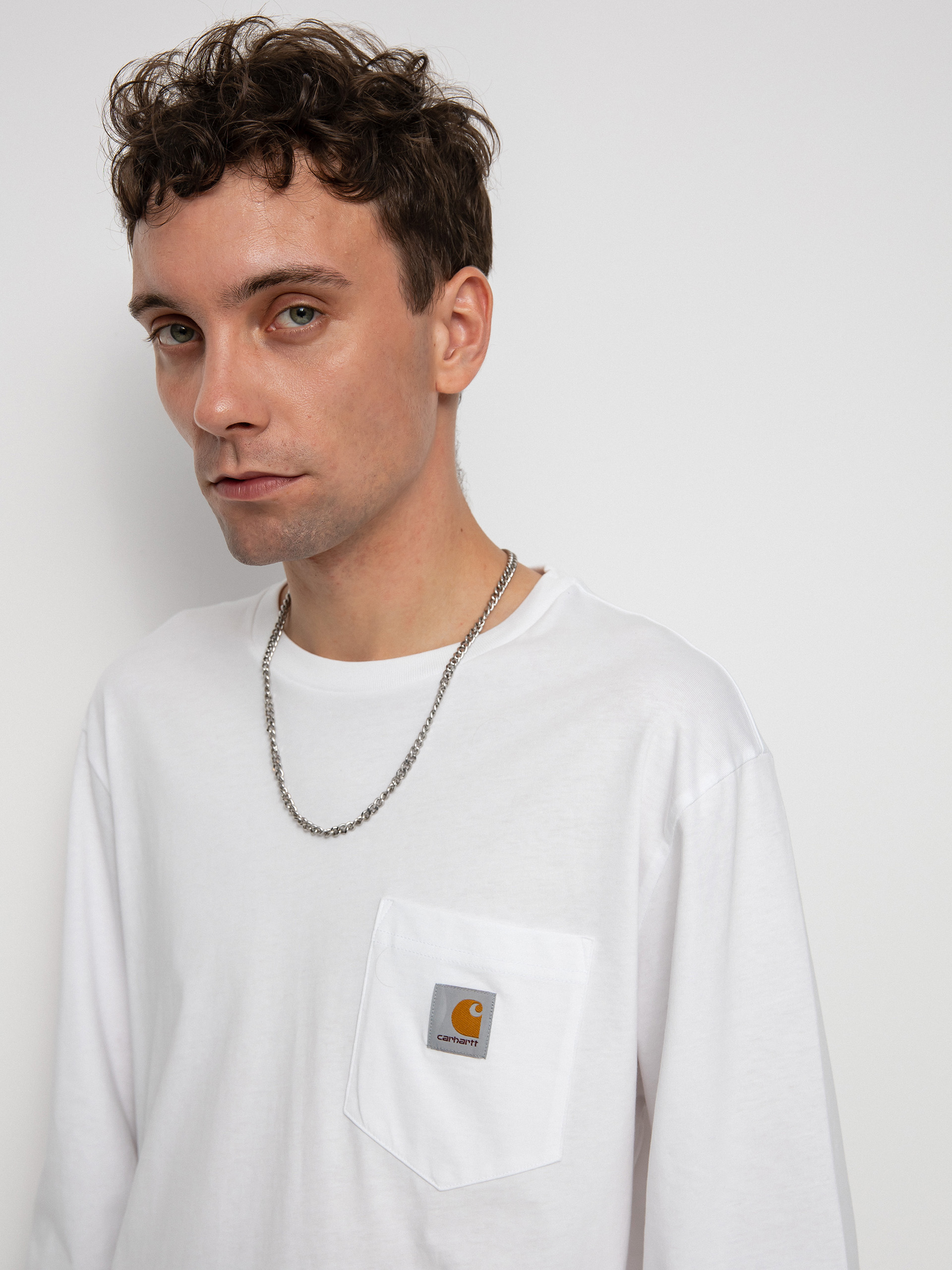 Longsleeve Carhartt WIP Pocket (white)