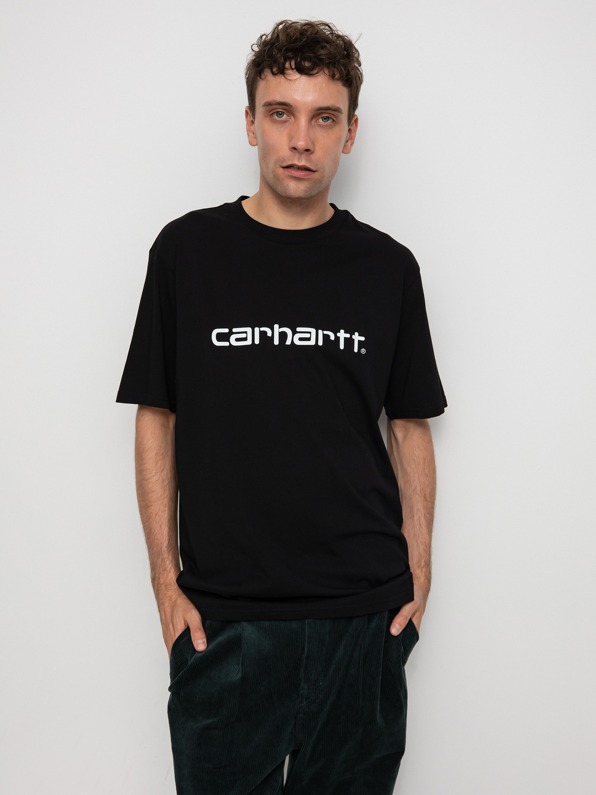 T-shirt Carhartt WIP Script (black/white)