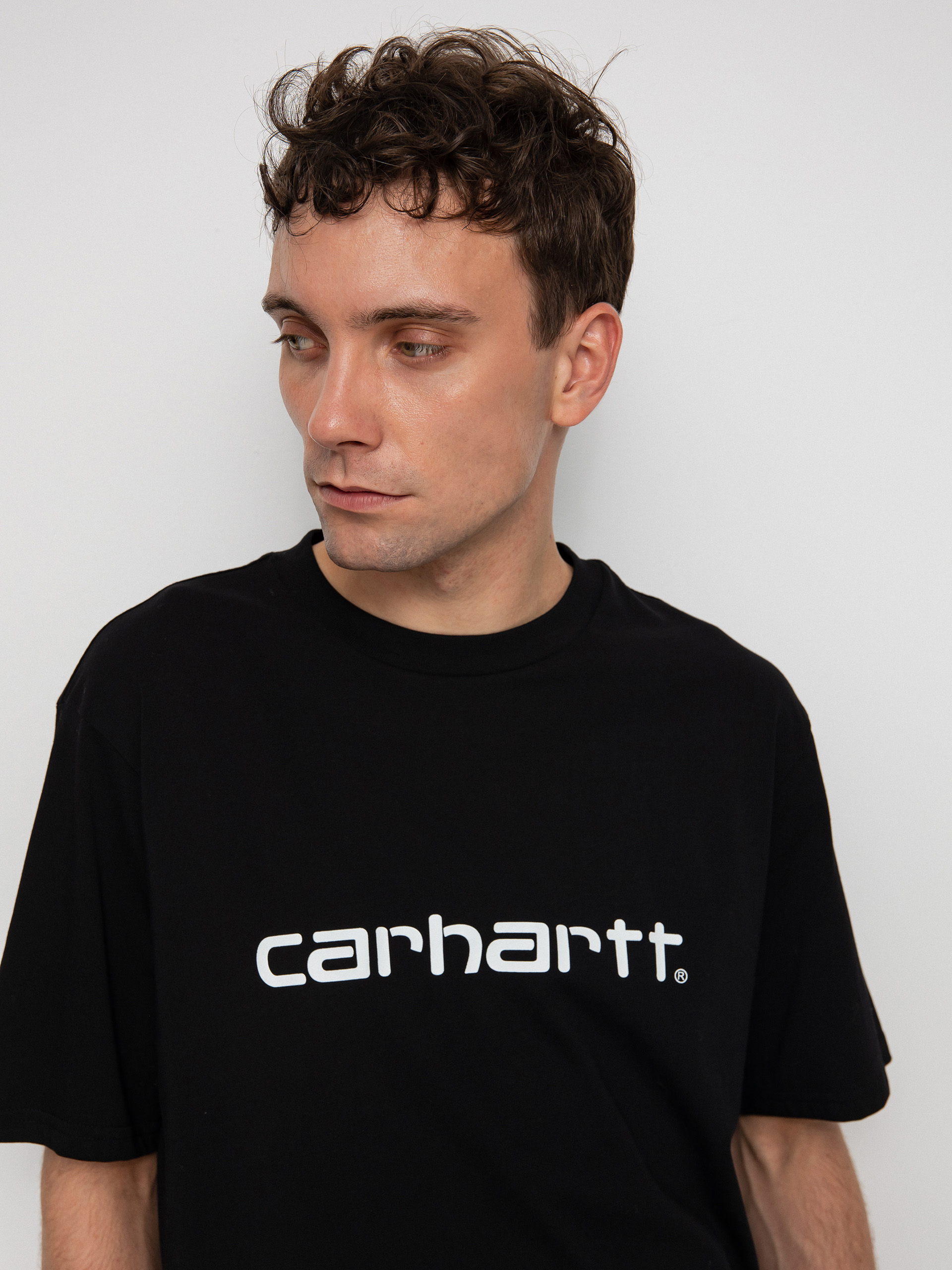 T-shirt Carhartt WIP Script (black/white)