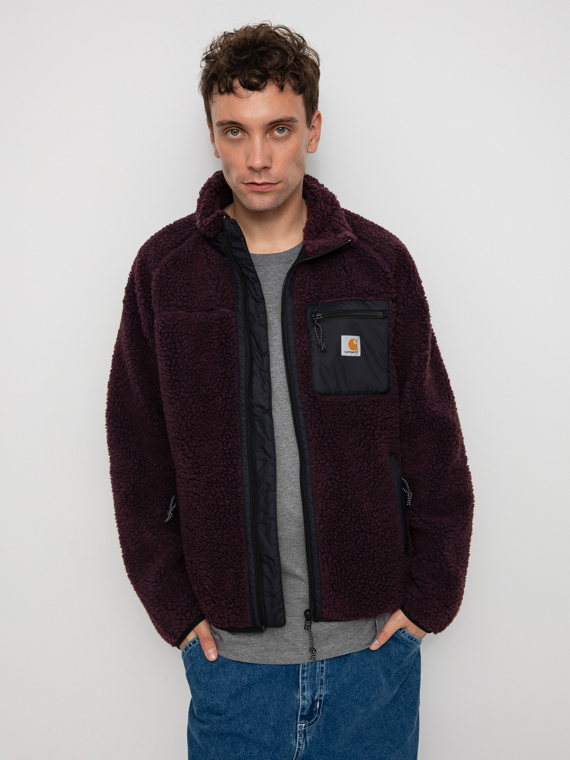 Kurtka Carhartt WIP Prentis Liner (dark plum/black)