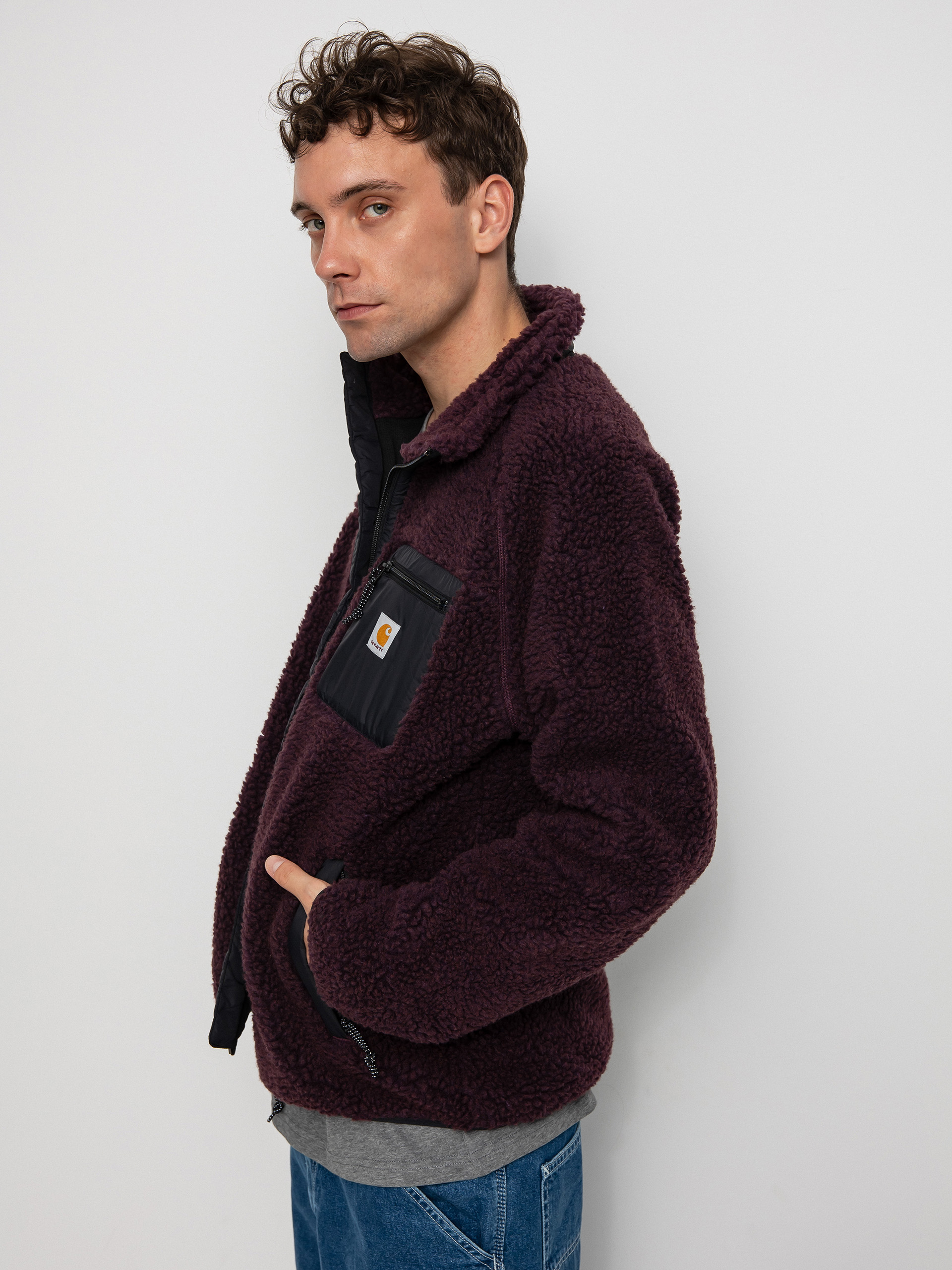 Kurtka Carhartt WIP Prentis Liner (dark plum/black)