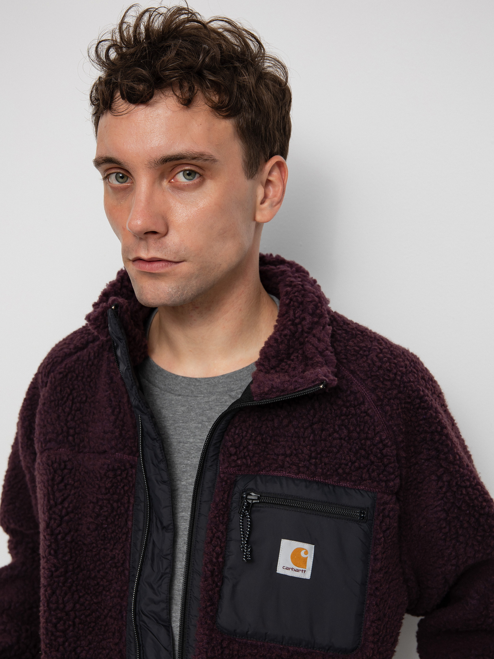Kurtka Carhartt WIP Prentis Liner (dark plum/black)