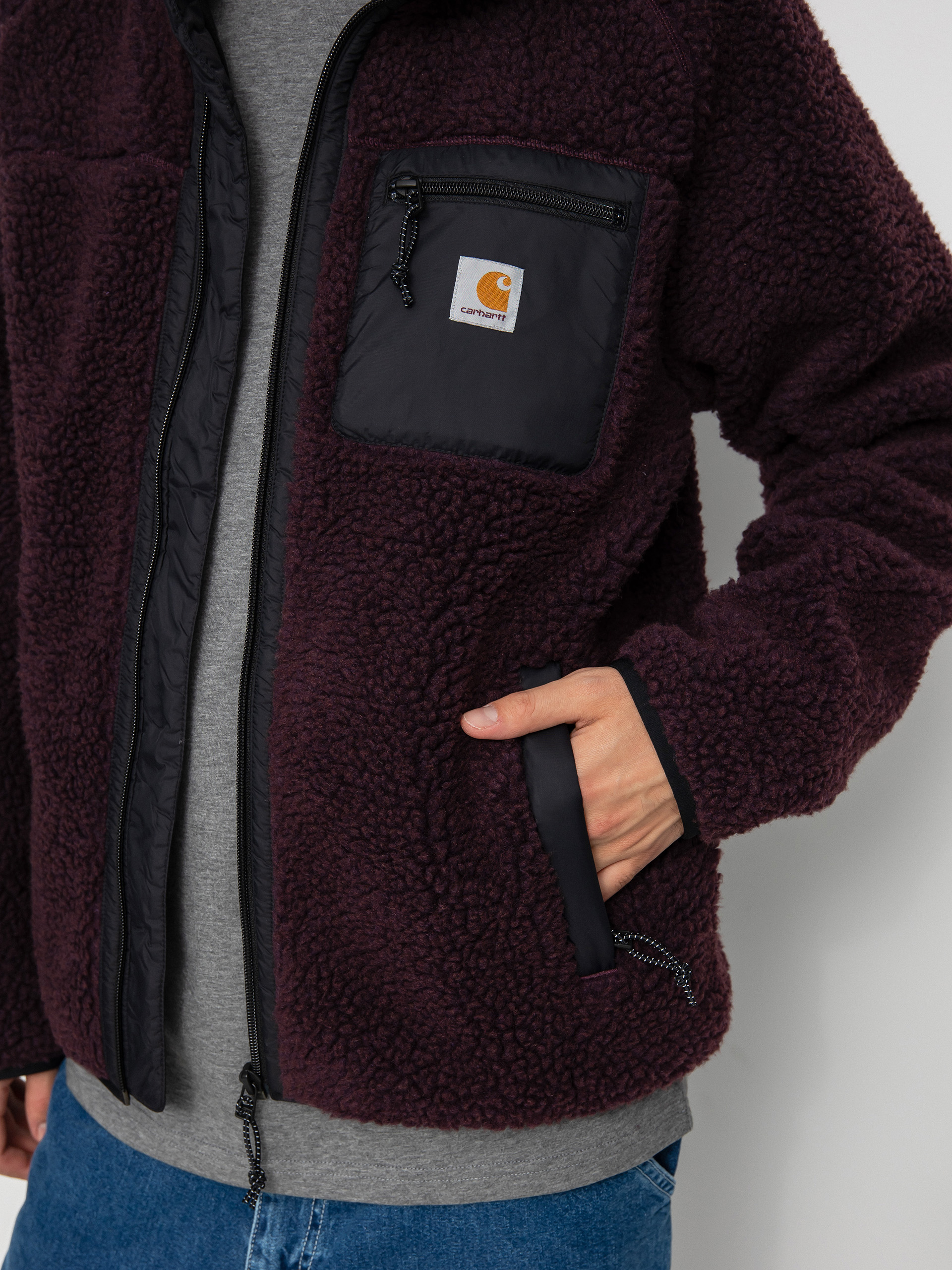 Kurtka Carhartt WIP Prentis Liner (dark plum/black)