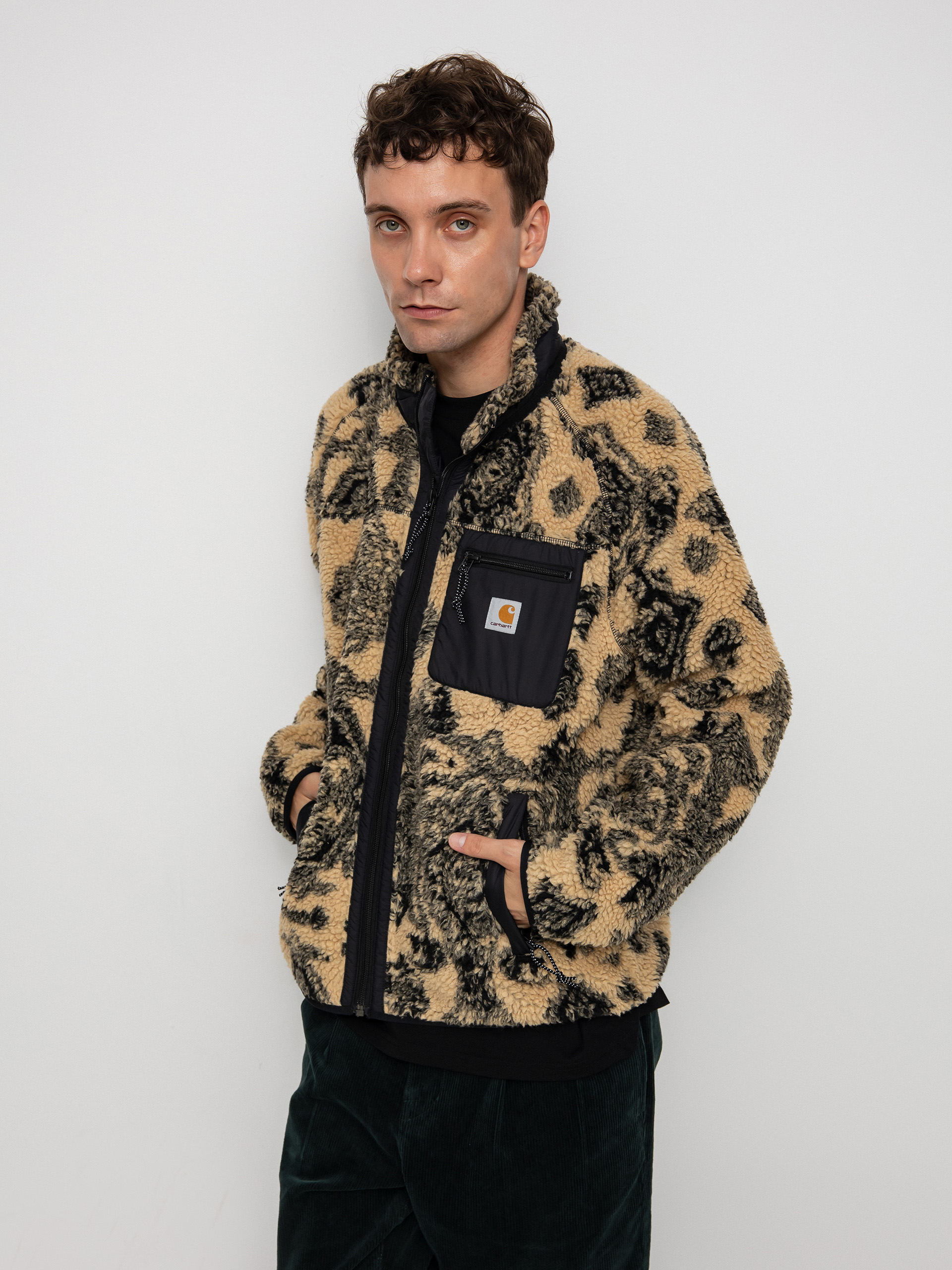 Kurtka Carhartt WIP Prentis Liner (verse jacquard/dusty h brown/soot/black)