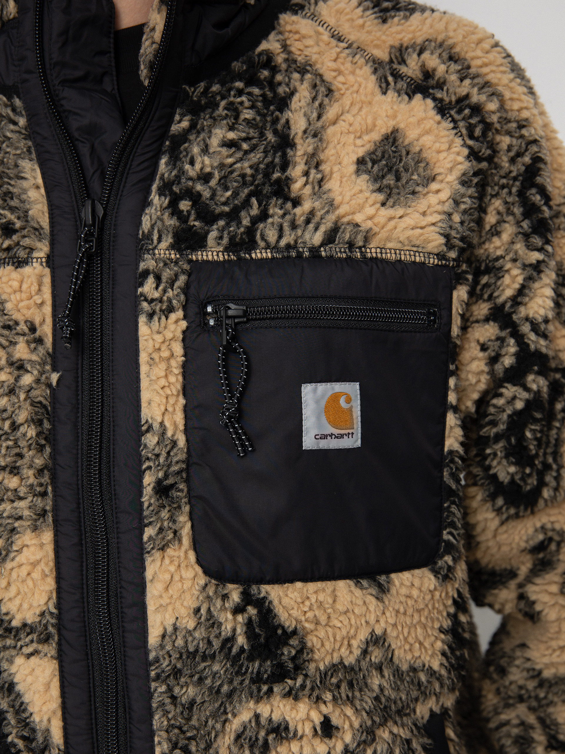 Kurtka Carhartt WIP Prentis Liner (verse jacquard/dusty h brown/soot/black)