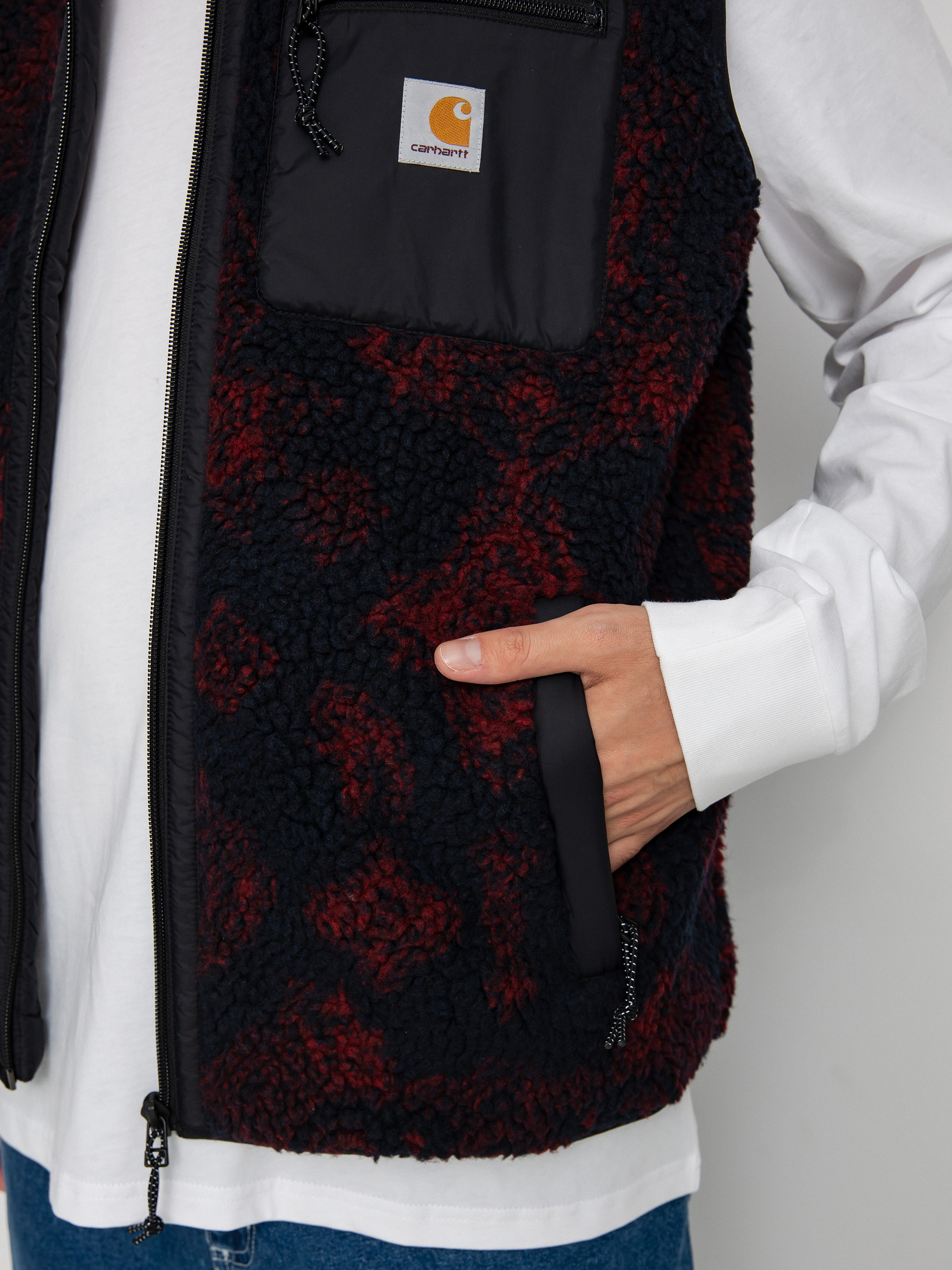 Kamizelka Carhartt WIP Prentis Liner (verse jacquard/dark navy/corvina/black)