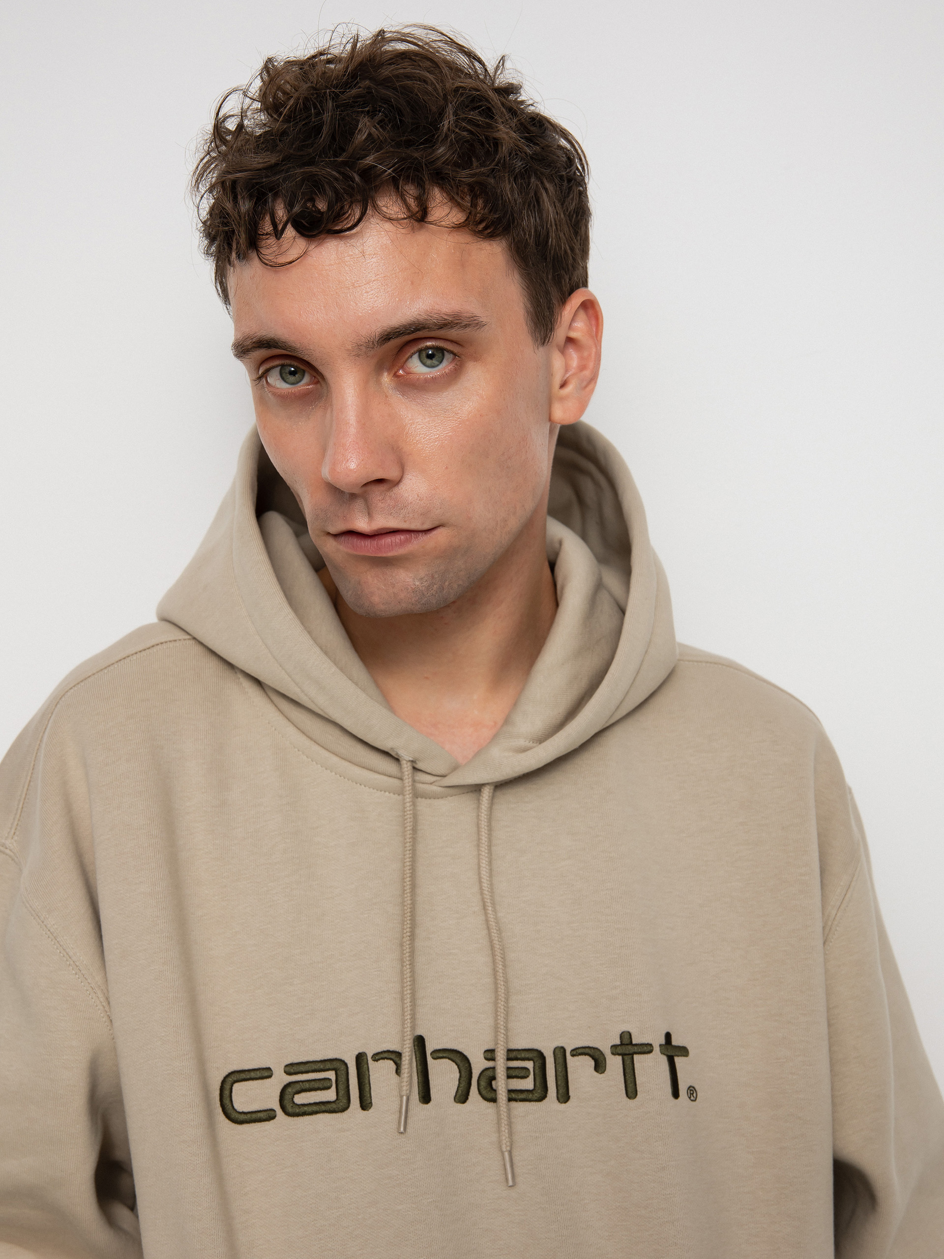 Bluza z kapturem Carhartt WIP Carhartt HD (wall/cypress)