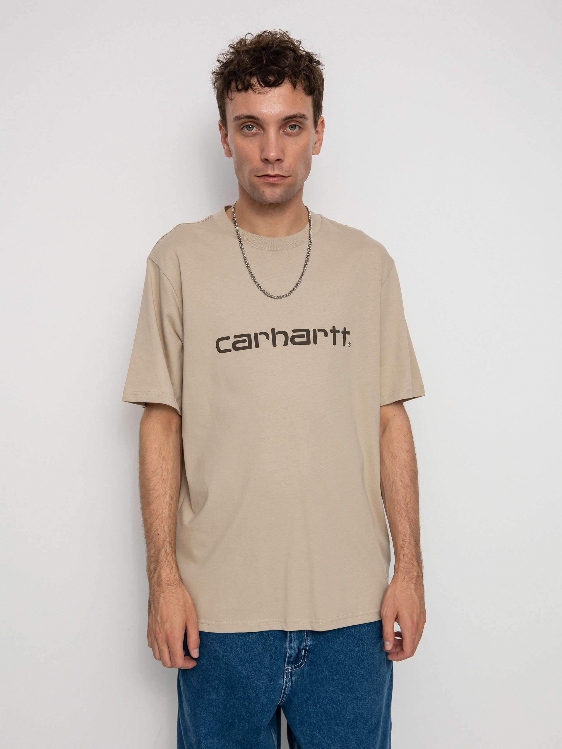 T-shirt Carhartt WIP Script (wall/cypress)