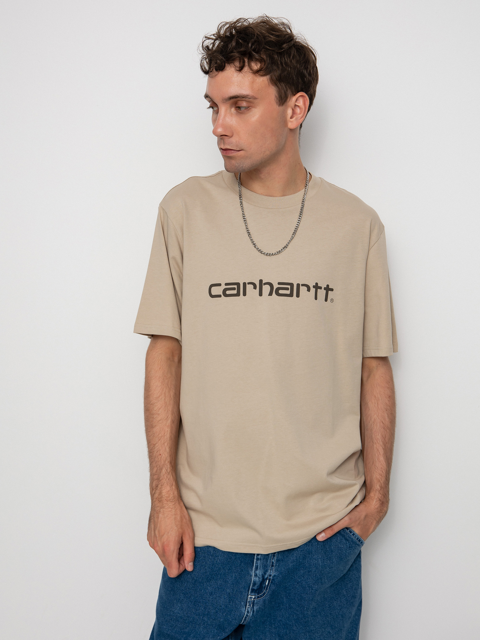 T-shirt Carhartt WIP Script (wall/cypress)