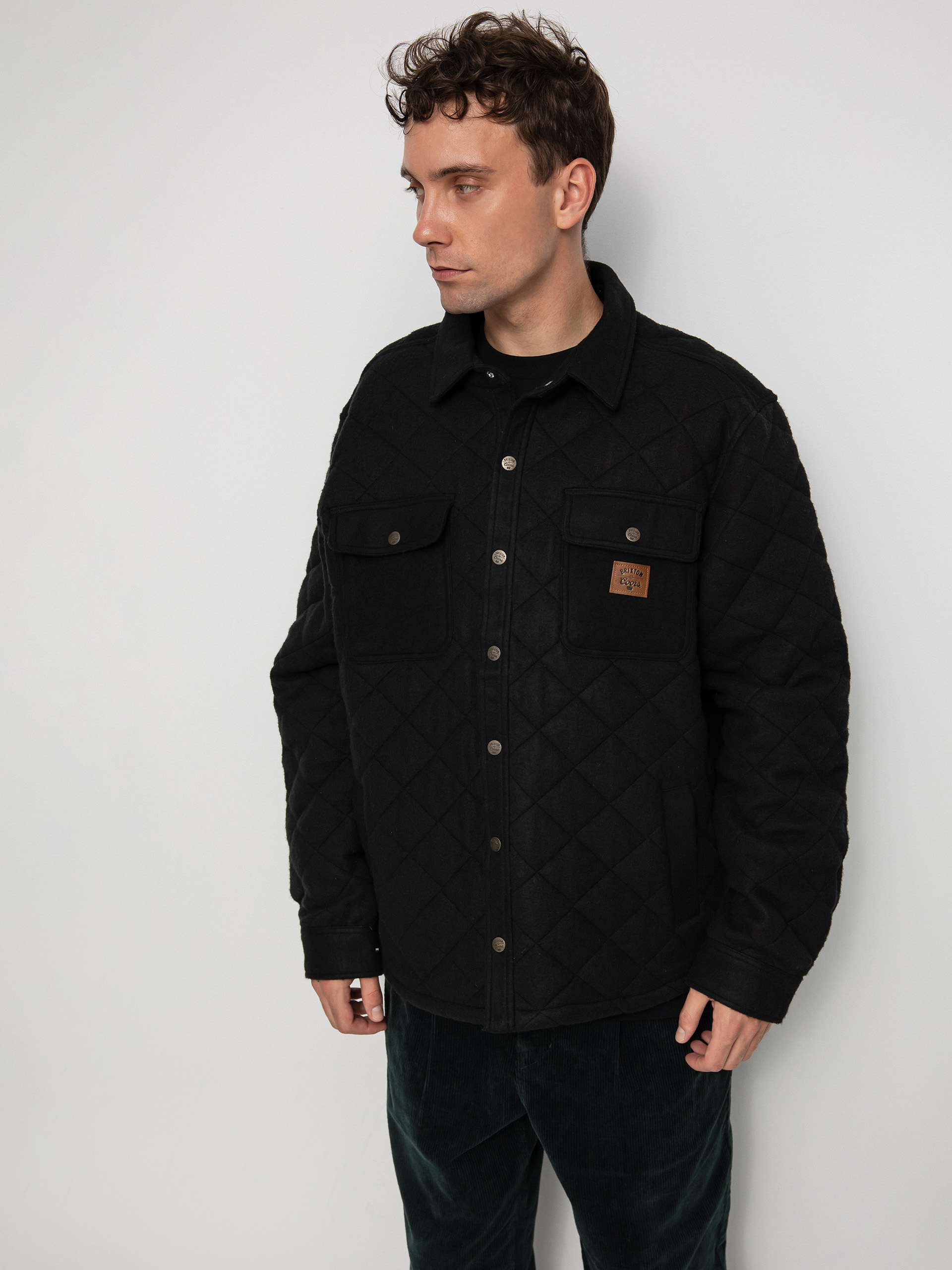 Kurtka Brixton Coors Cass Quilted Fleece (black)