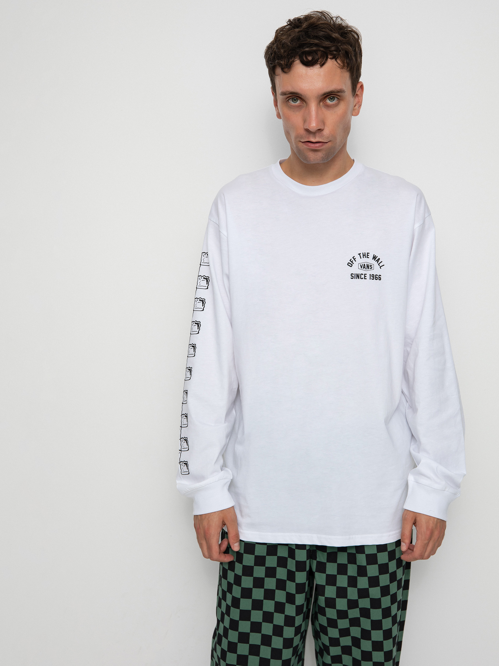 Longsleeve Vans Checkerboard Research (checkerboard research white)