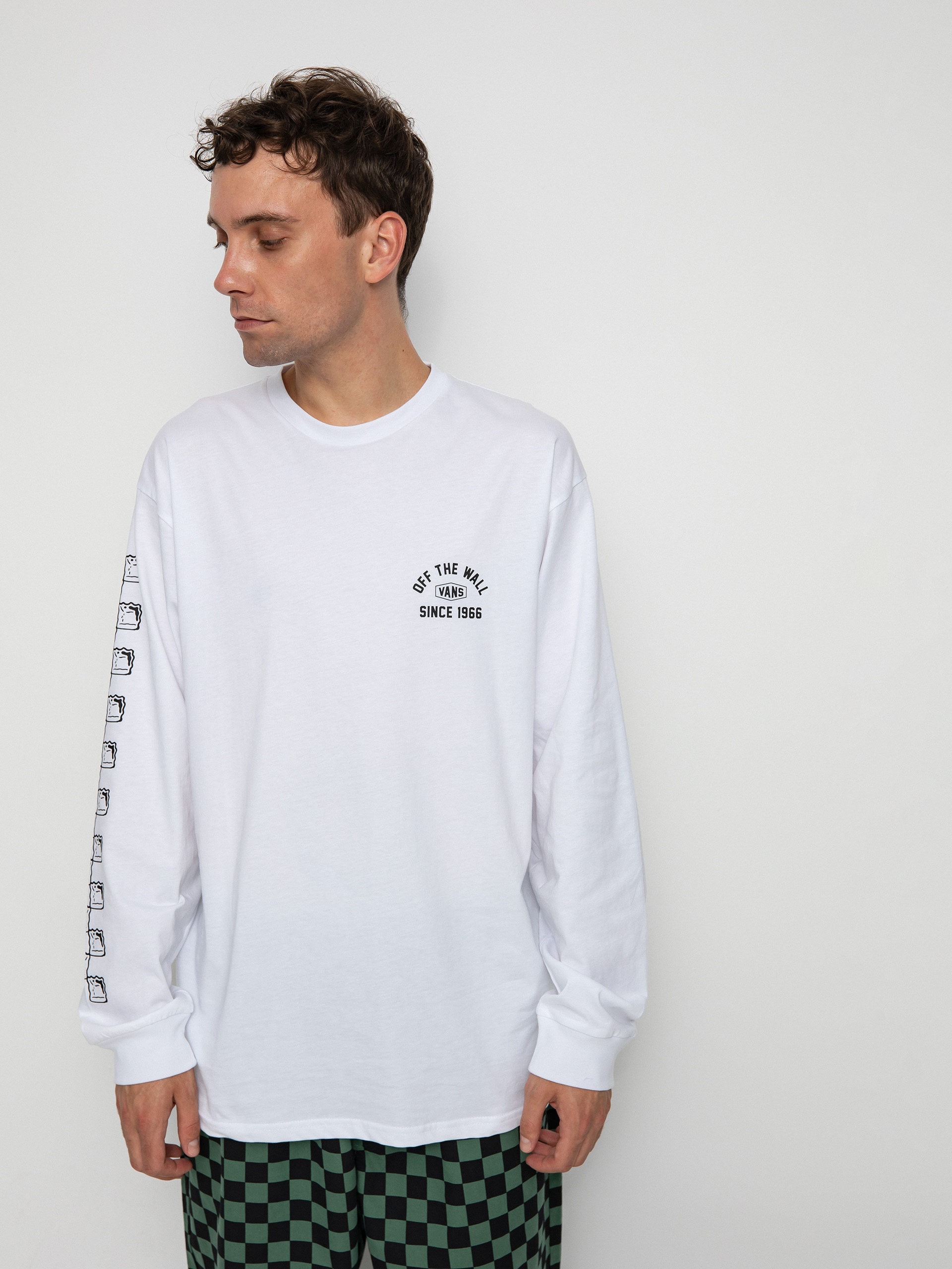 Longsleeve Vans Checkerboard Research (checkerboard research white)