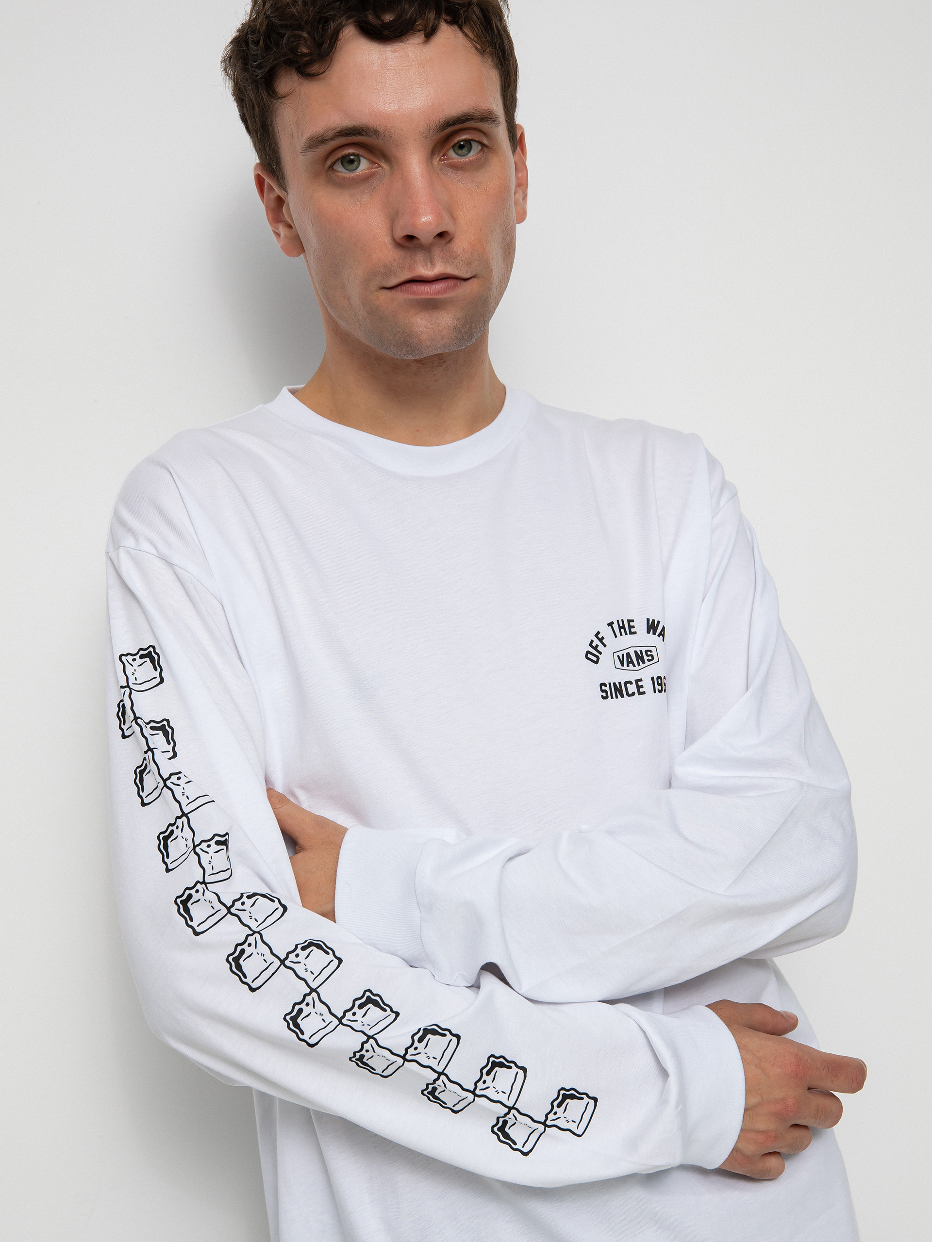 Longsleeve Vans Checkerboard Research (checkerboard research white)