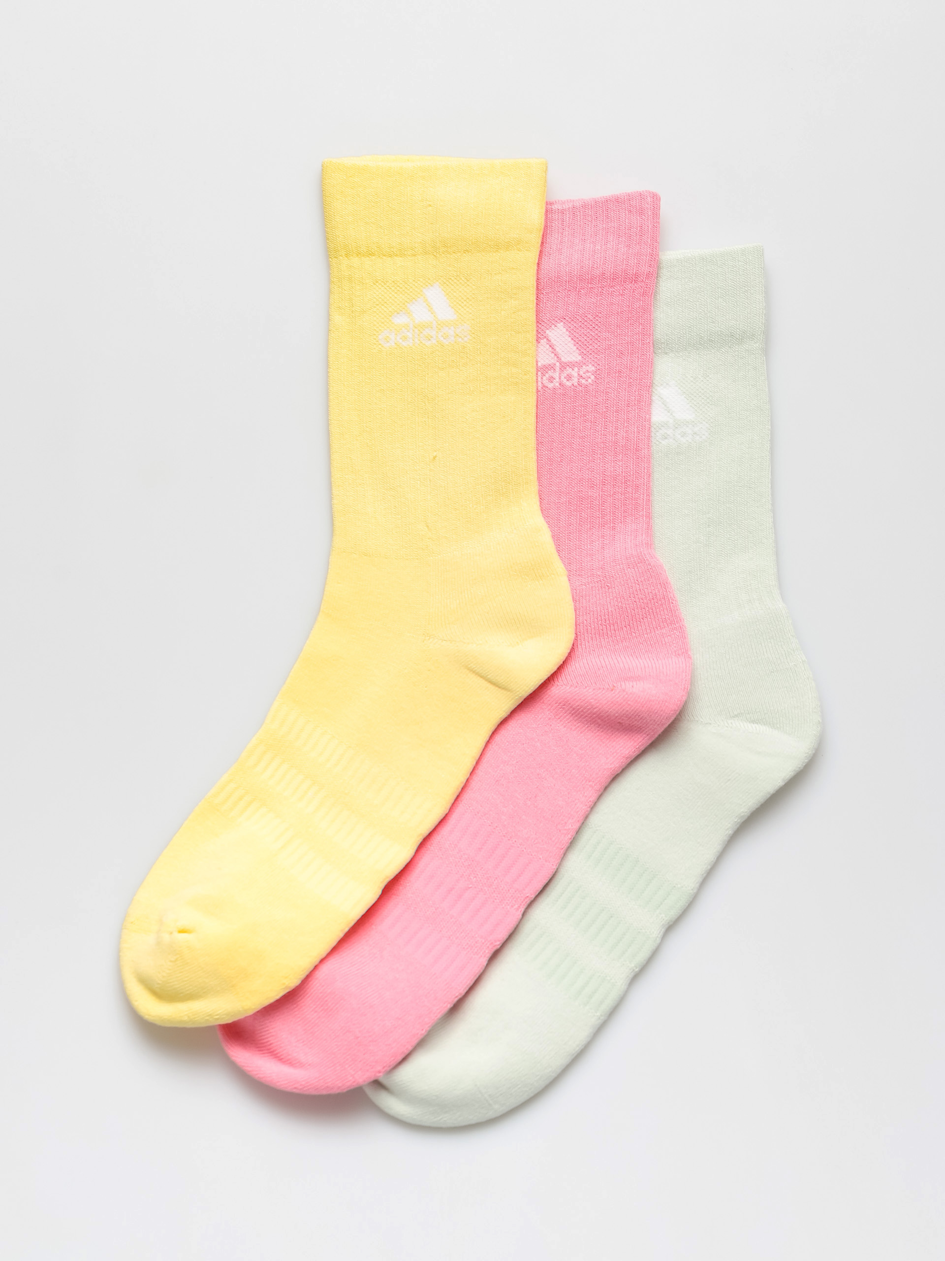 Skarpetki adidas Originals Cush Crew 3PP (lingrn/blipnk/almyel)