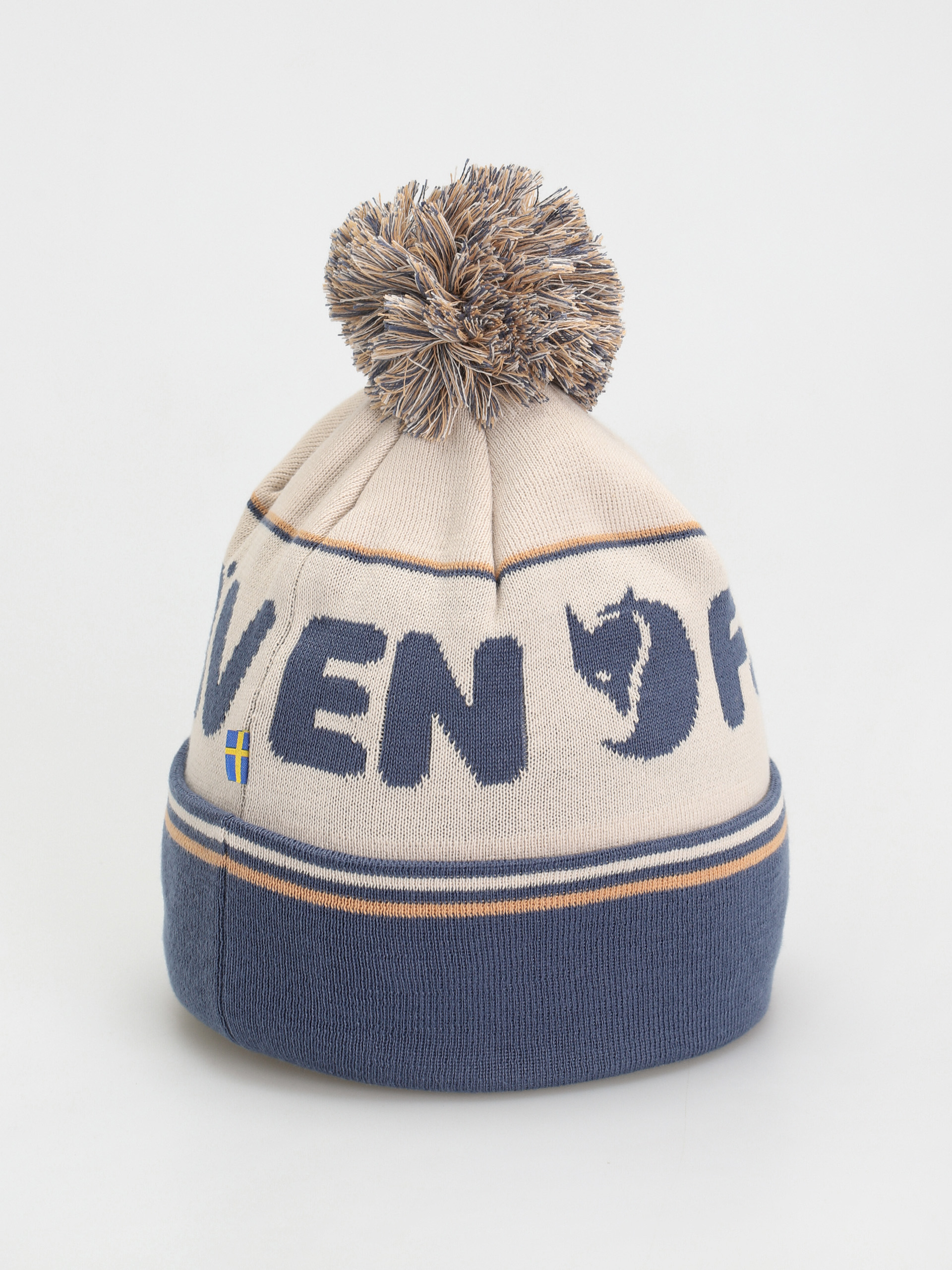 Czapka zimowa Fjallraven Pom Hat (chalk white/indigo blue)