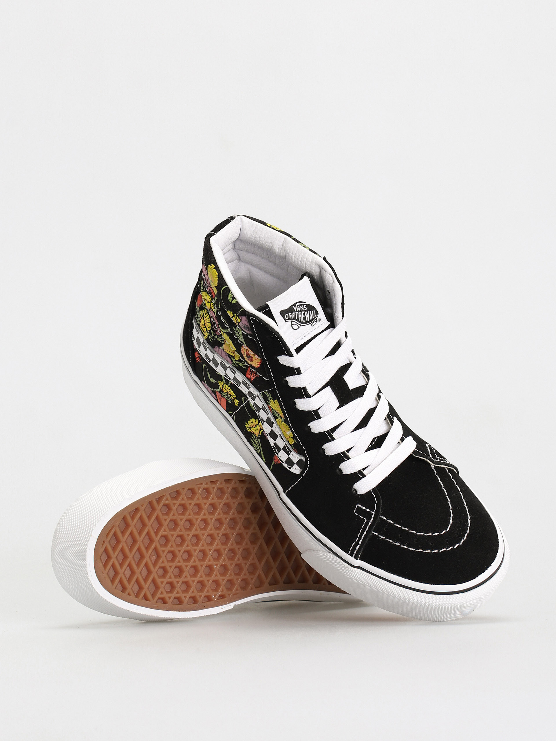 Buty Vans Sk8 Hi Platform 2.0 (poppy checkerboard black/multi)
