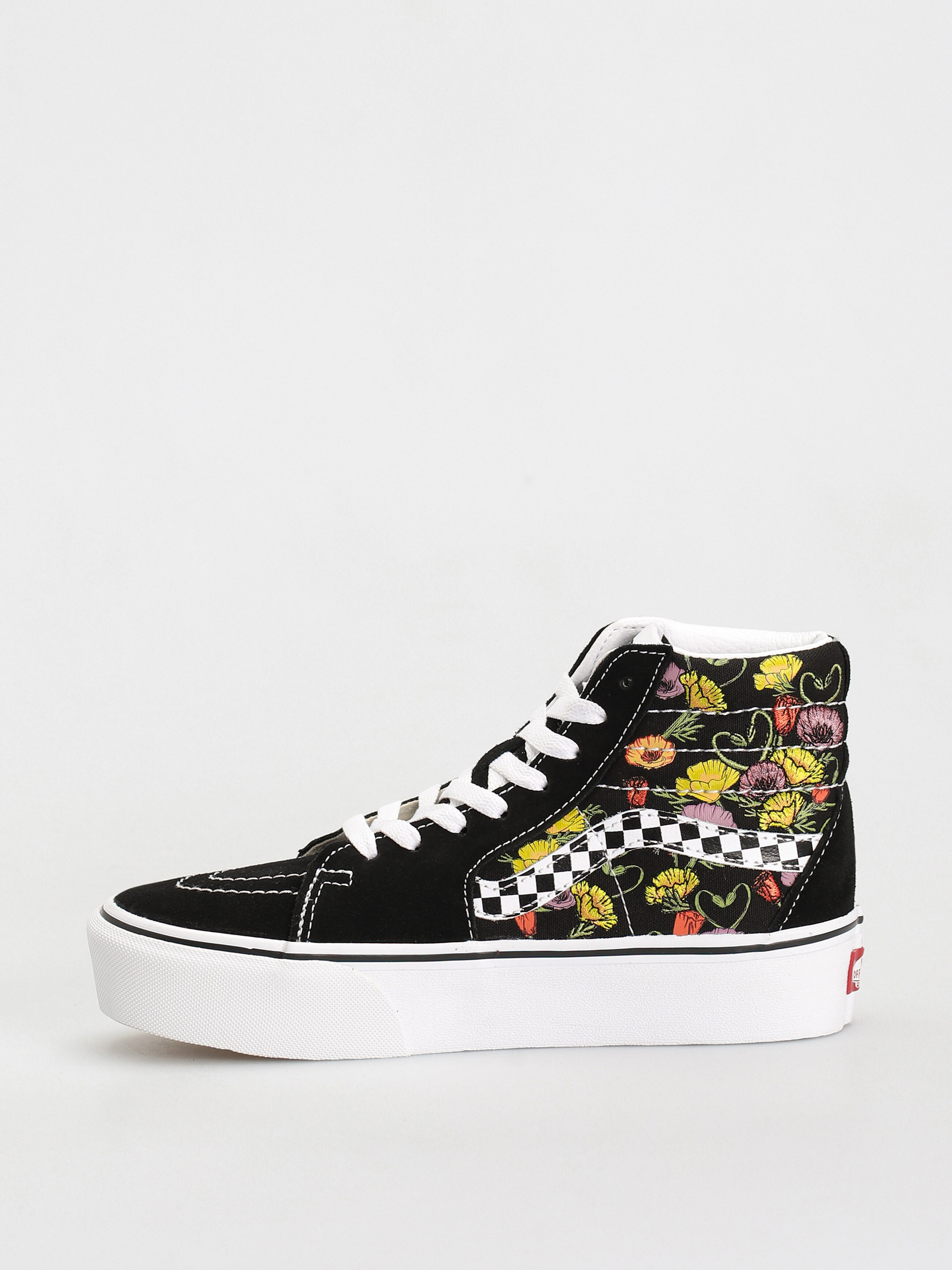 Buty Vans Sk8 Hi Platform 2.0 (poppy checkerboard black/multi)