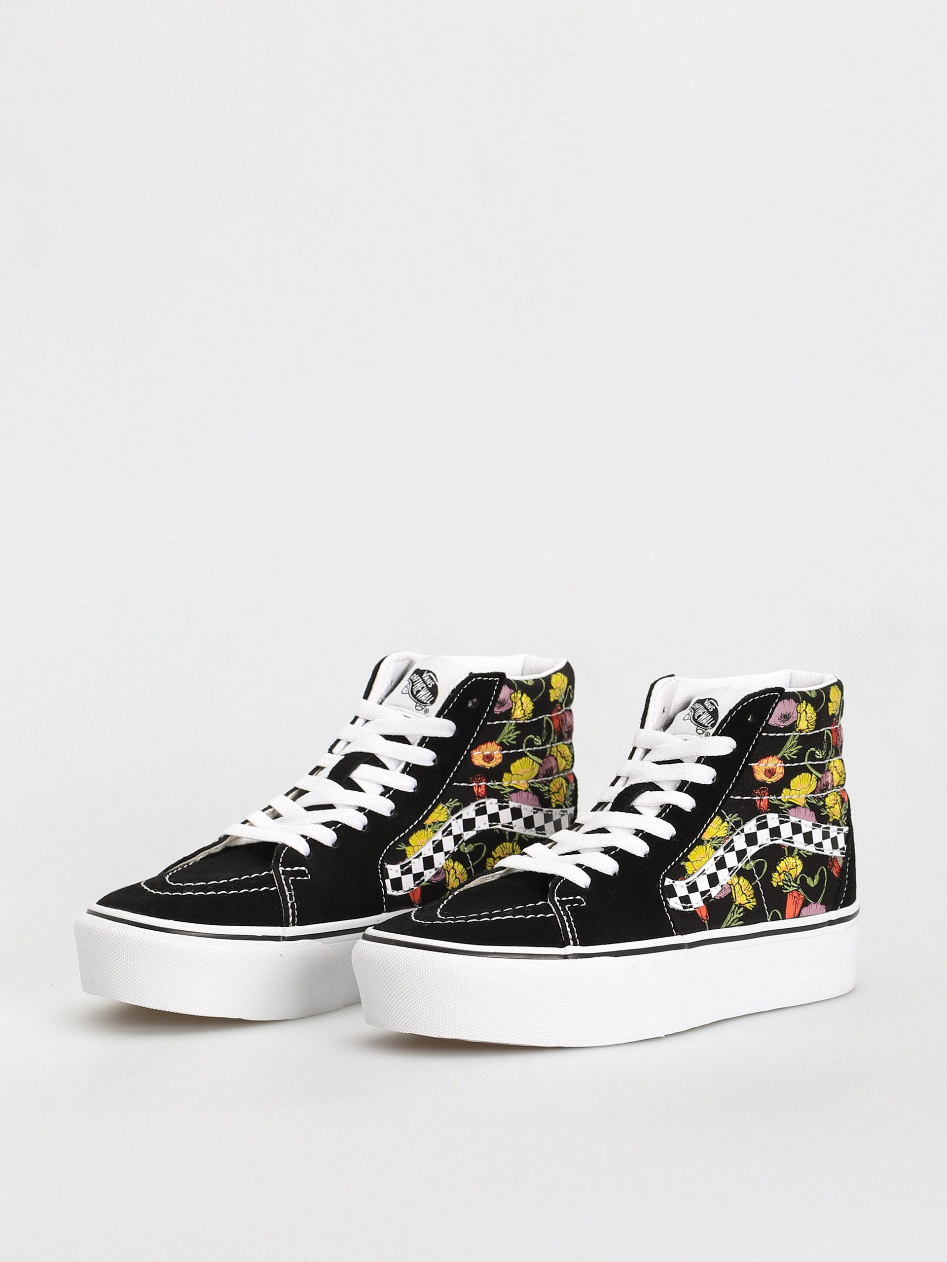 Buty Vans Sk8 Hi Platform 2.0 (poppy checkerboard black/multi)