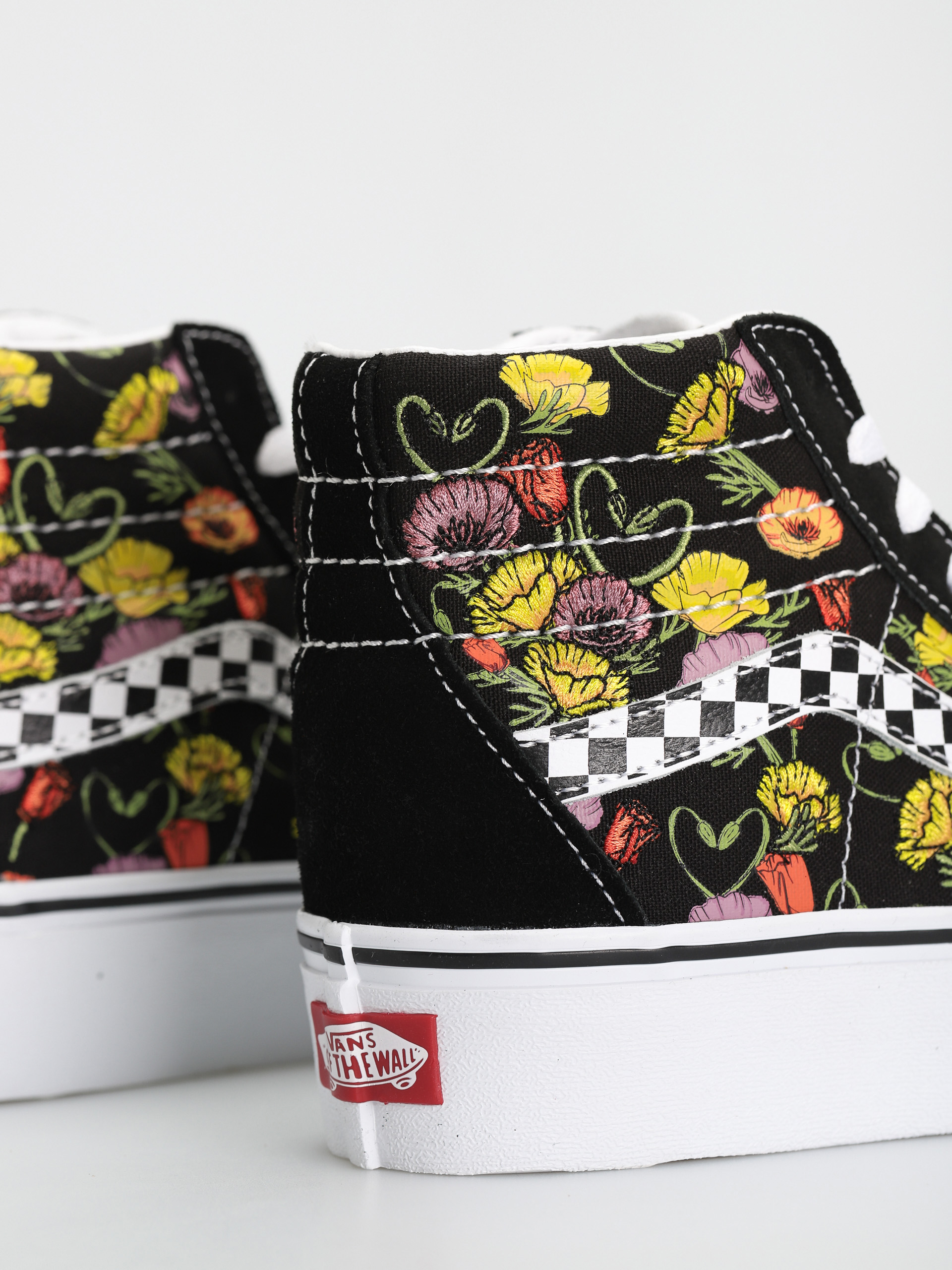 Buty Vans Sk8 Hi Platform 2.0 (poppy checkerboard black/multi)