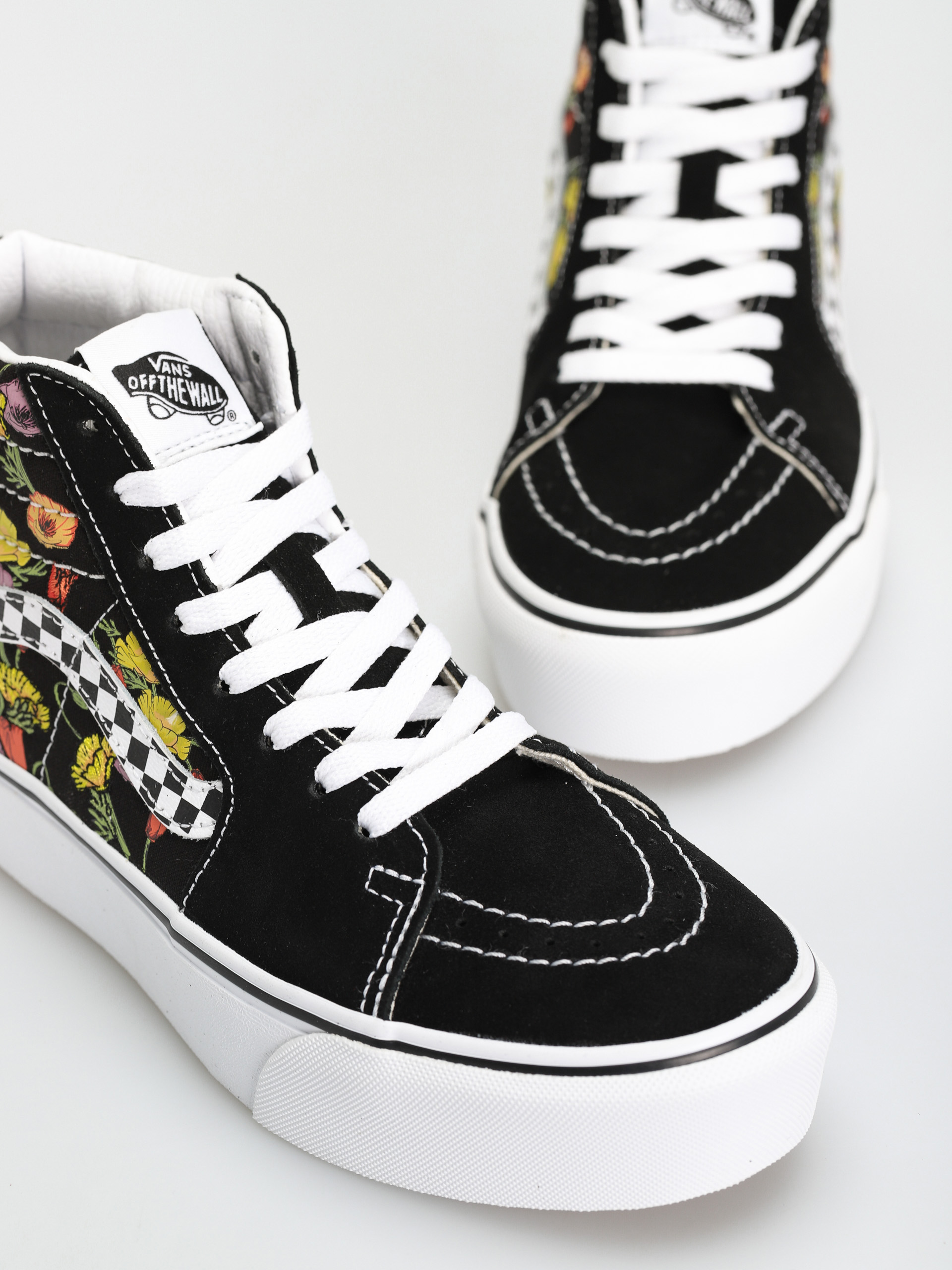Buty Vans Sk8 Hi Platform 2.0 (poppy checkerboard black/multi)