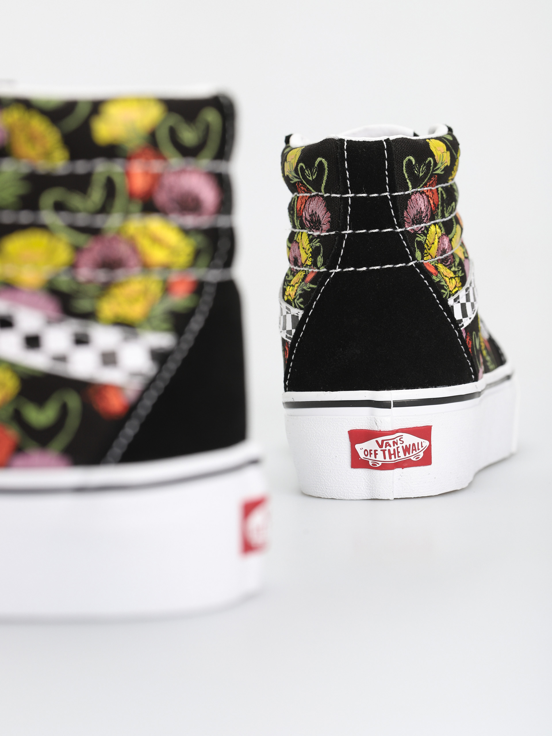 Buty Vans Sk8 Hi Platform 2.0 (poppy checkerboard black/multi)
