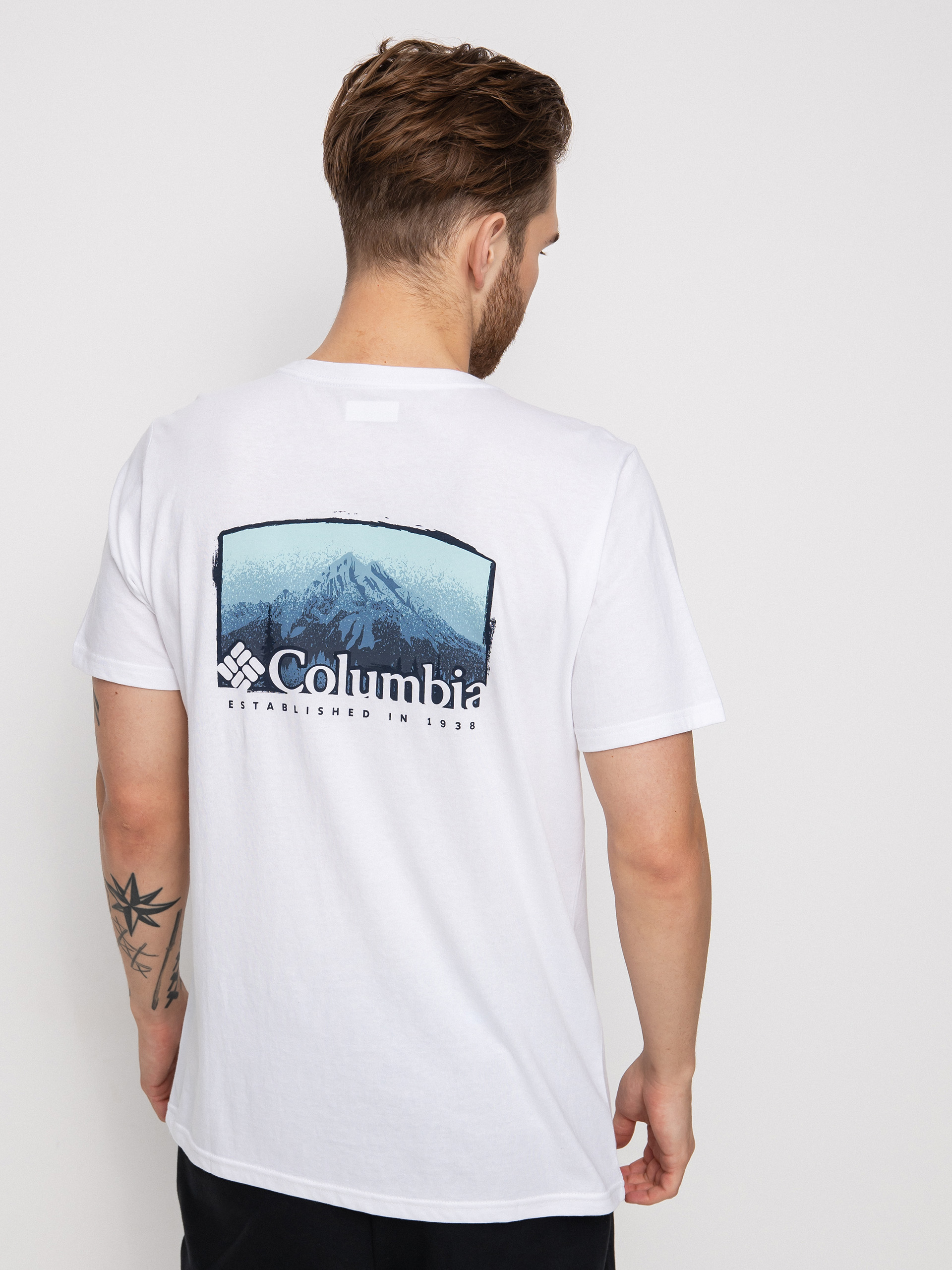 T-shirt Columbia Rapid Ridge Back Graphic II (white foggy ha)