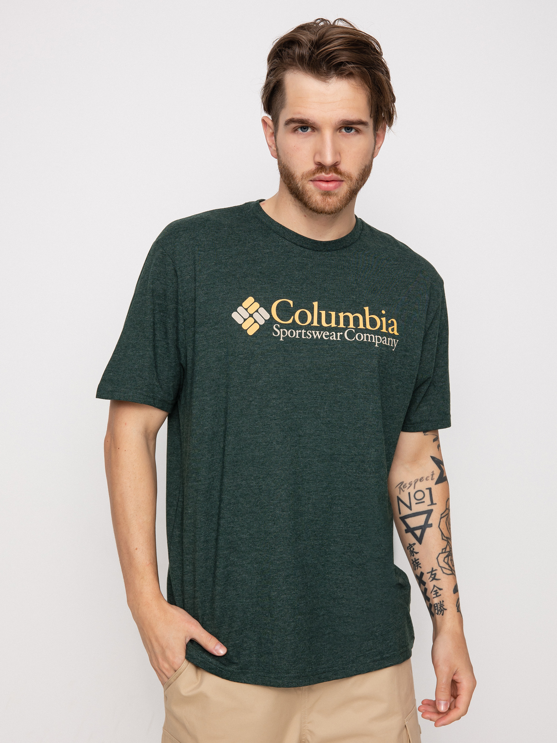 T-shirt Columbia CSC Basic Logo (spruce heather)
